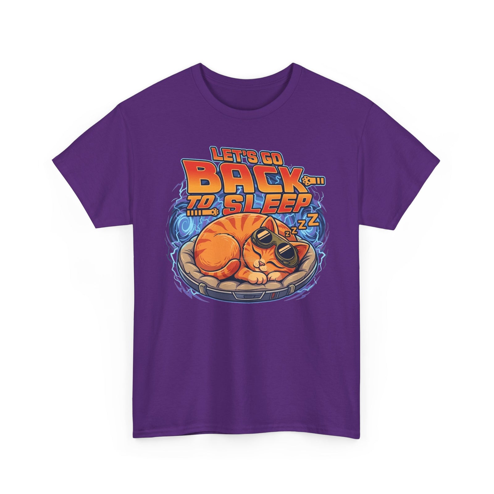 Back to Sleep Cat T-Shirt — Retro Sleepy Cat Graphic Tee