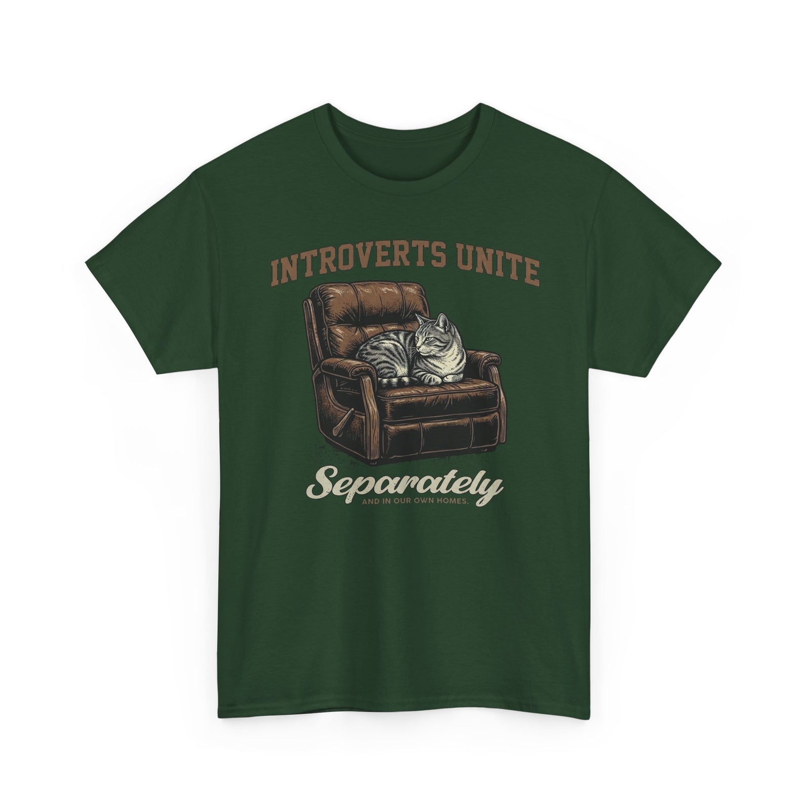 Introverts Unite Cat T-Shirt — Funny Cat Graphic Tee for Introverts