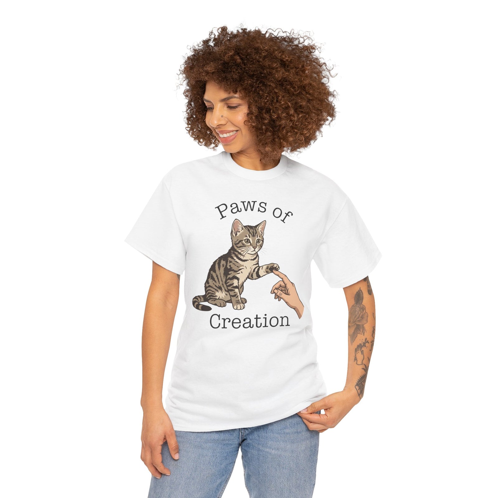 Paws of Creation Graphic Tee for Cat Lovers