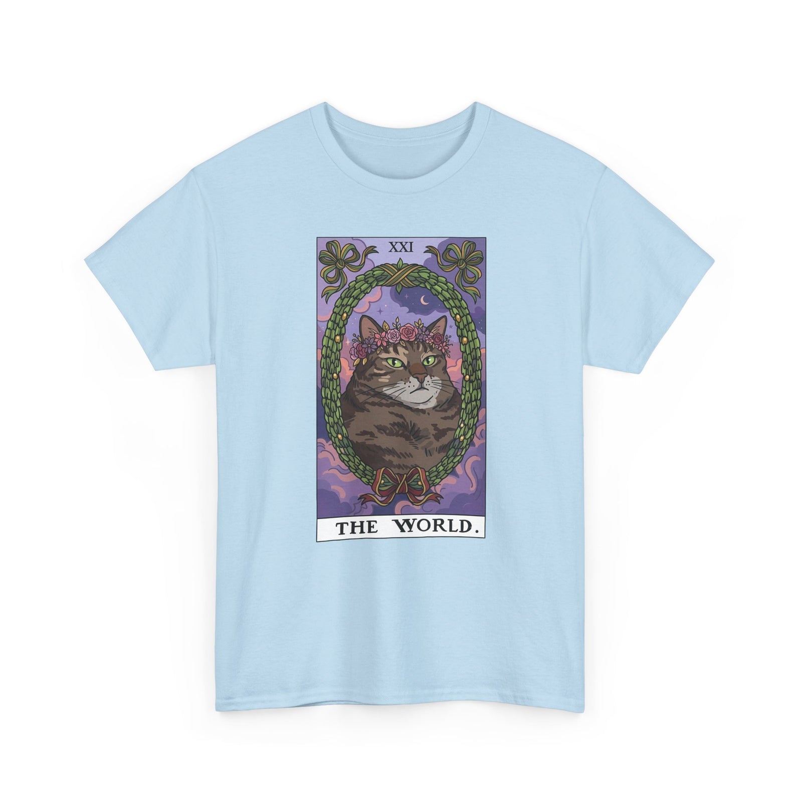 Cat the World Tarot Card T-Shirt