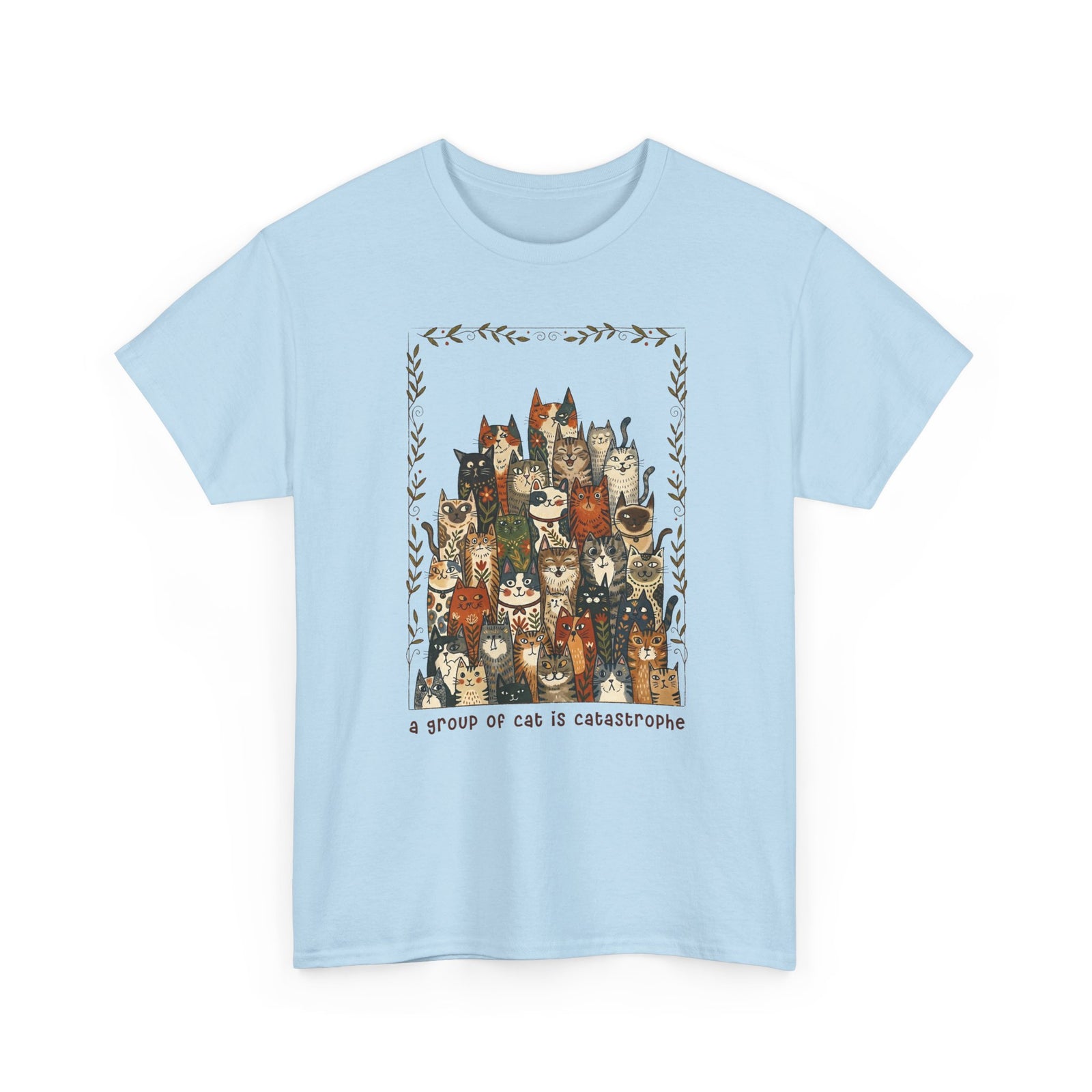 'A Group of Cats Is Catastrophe' T-Shirt — Funny Cat Lover Tee