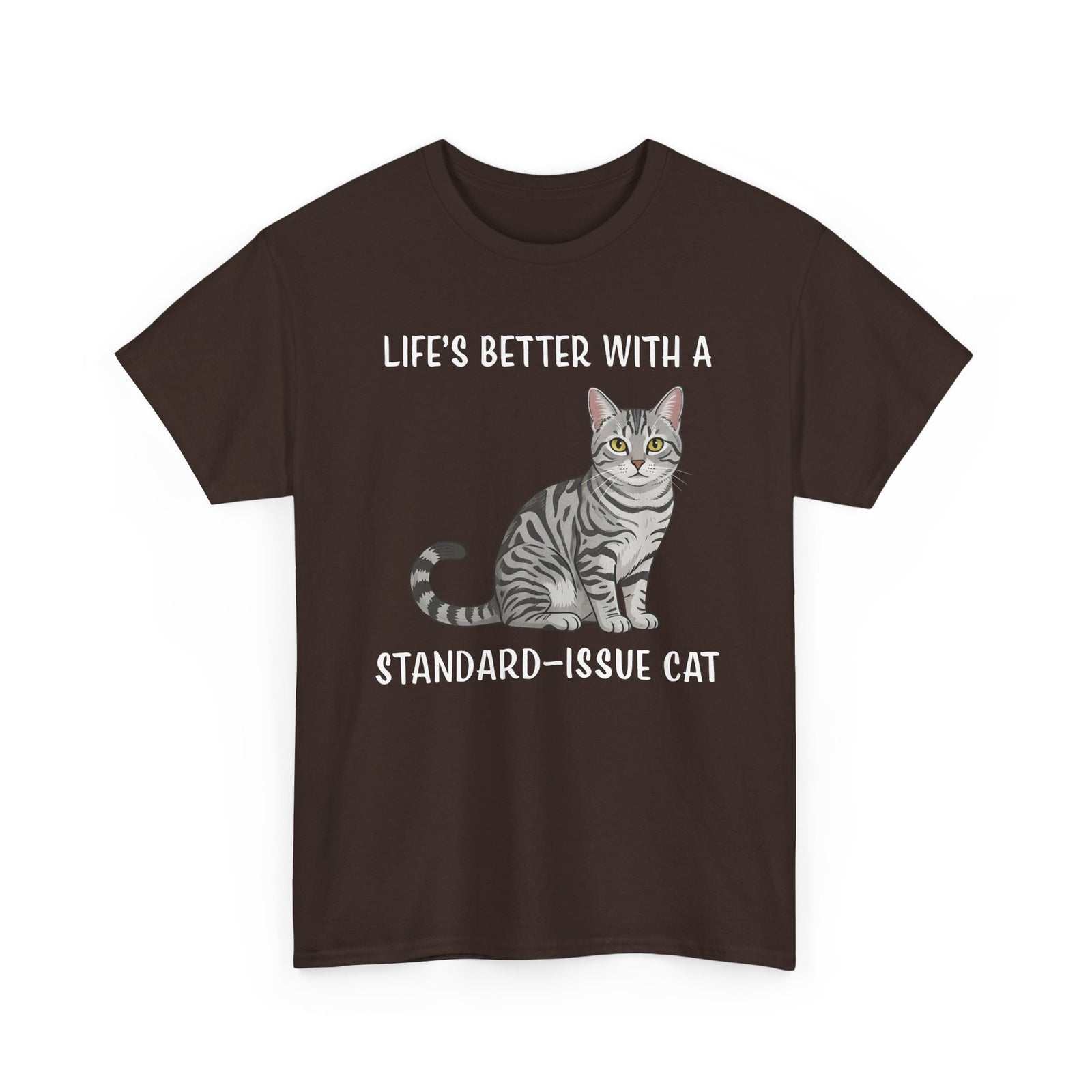 Standard Issue Cat T-Shirt Cute Graphic Cat Tee