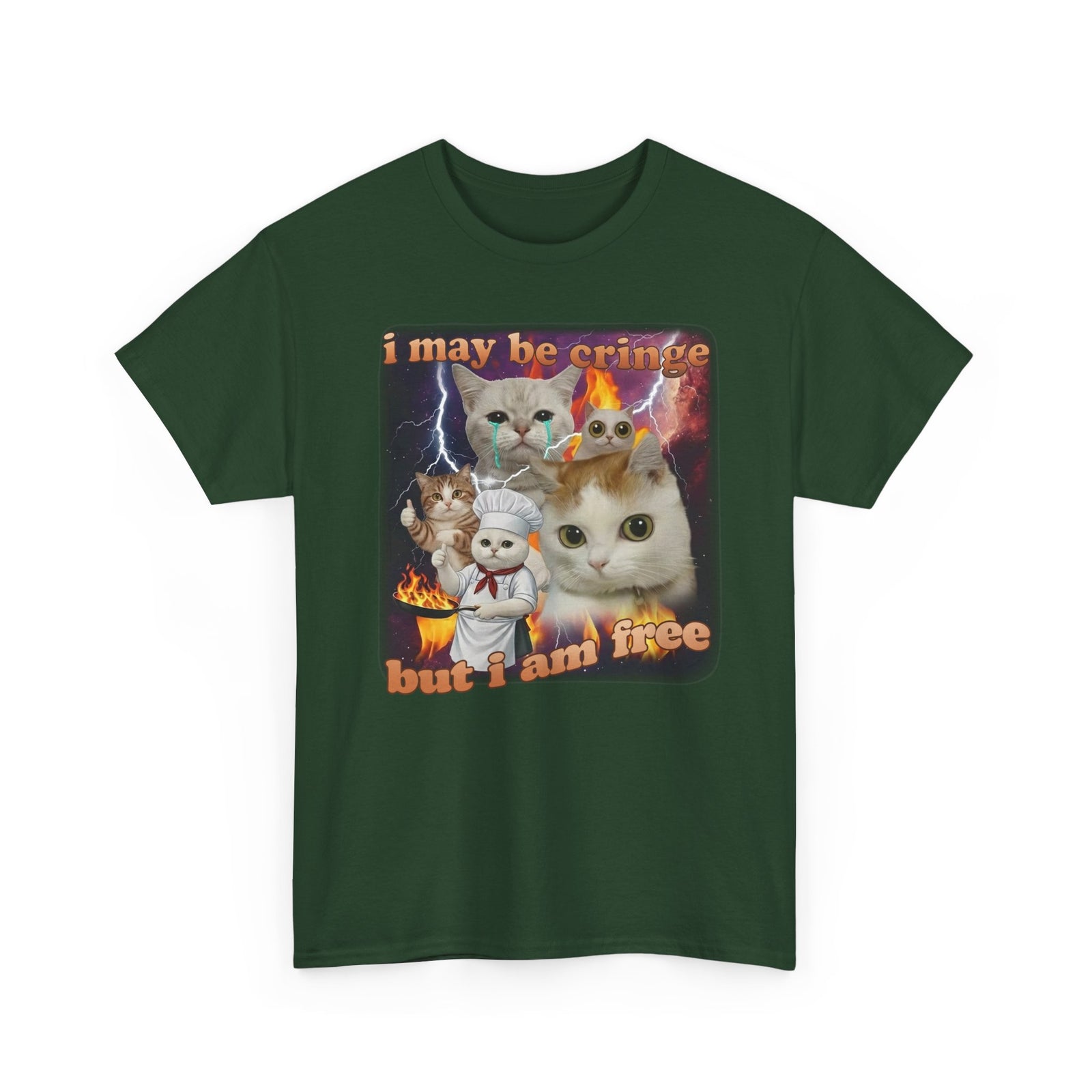 "I May Be Cringe But I Am Free" T-Shirt — Funny Self-Expression Tee