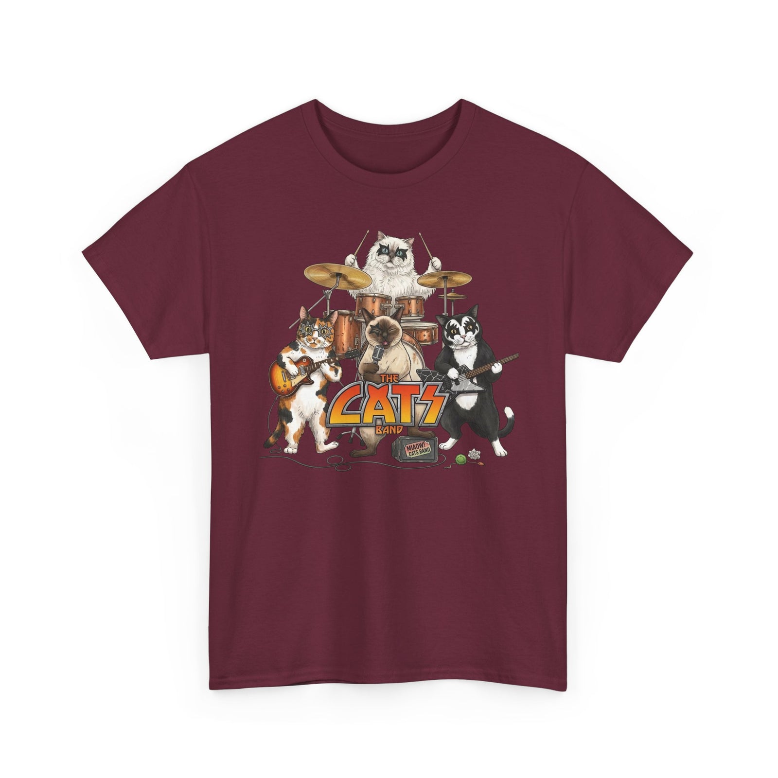 The Cats Band T-Shirt — Retro Cat Band Graphic Tee