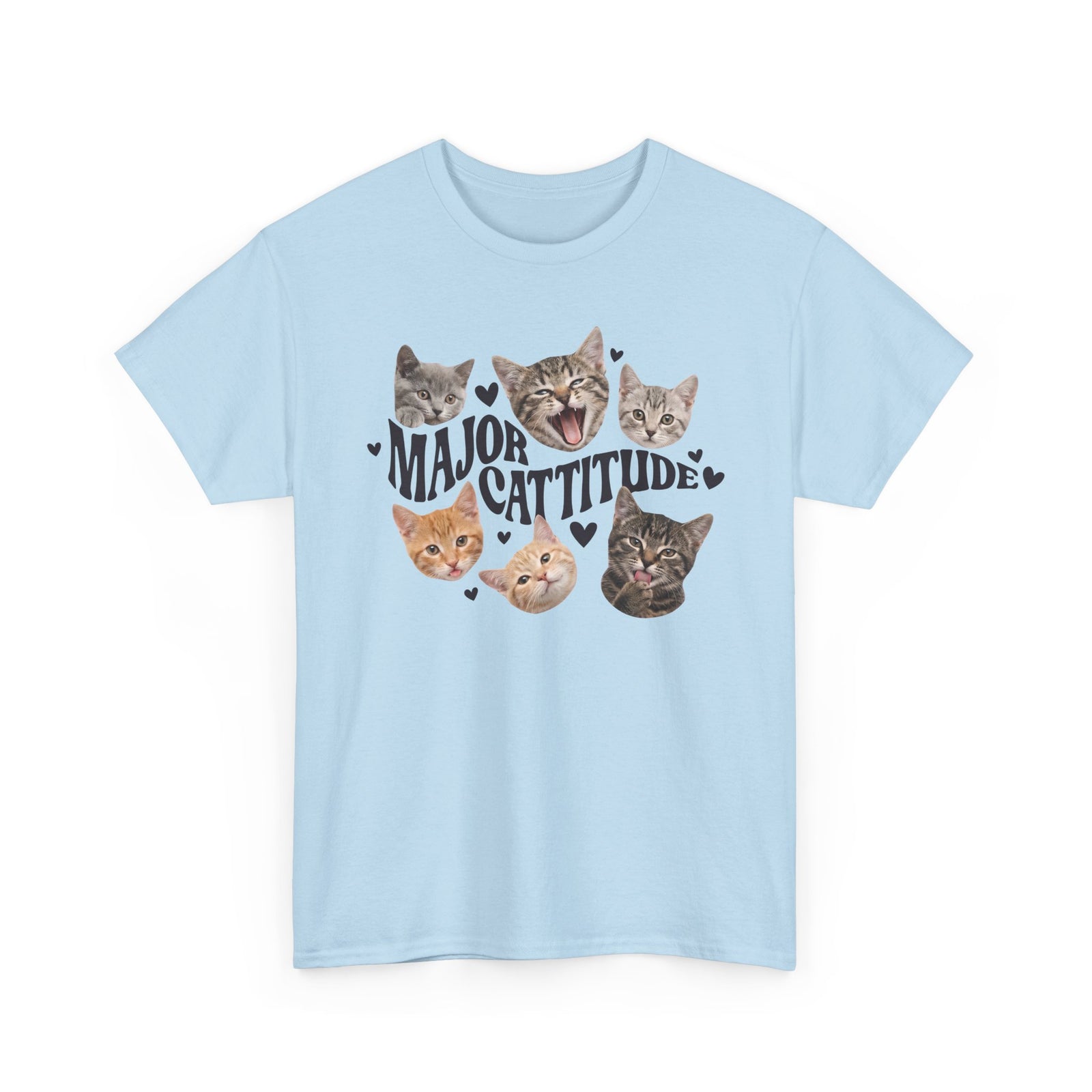 Major Cattitude T-Shirt Funny Cat Attitude Tee
