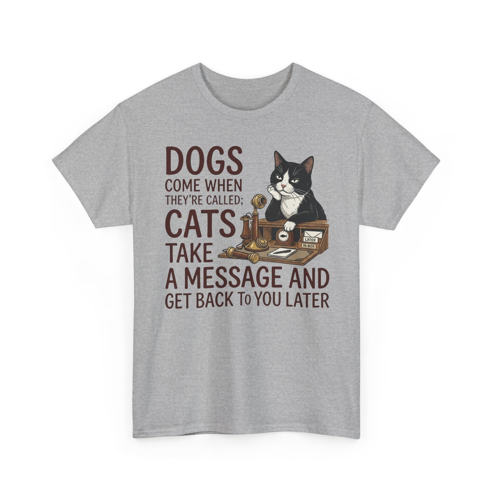 Cats Take a Message Tee — Funny Cat Lover T-Shirt