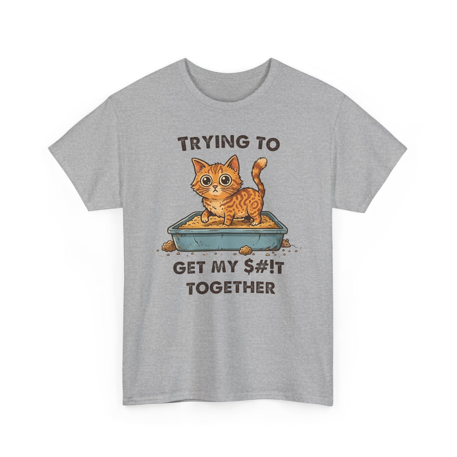 Funny Cat 'Trying To Get My Sh!t Together' T-Shirt