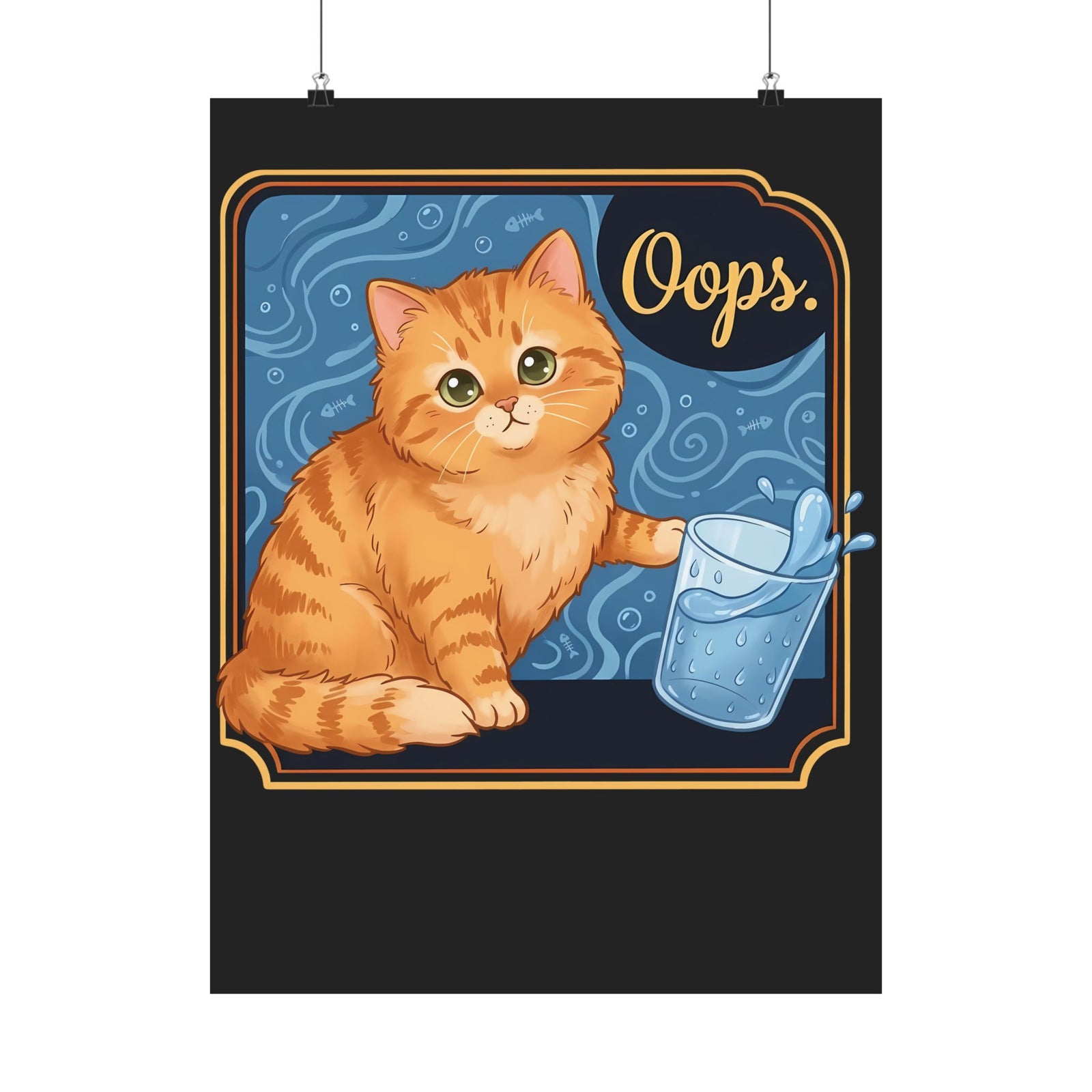 "I Do What I Want" Cat Poster Funny Rebellious Cat Poster
