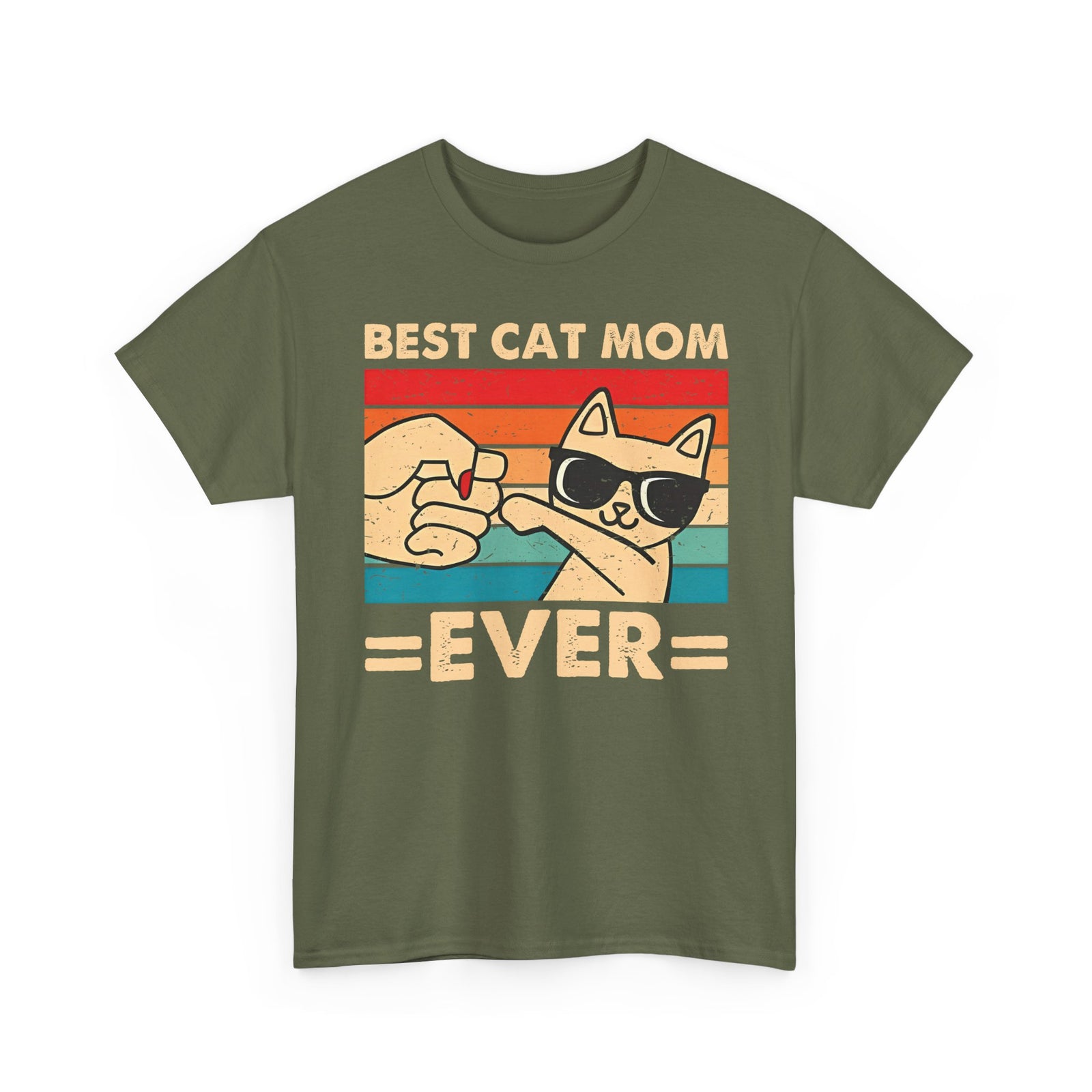 Best Cat Mom Ever T-Shirt — Cute Cat Mom Gift