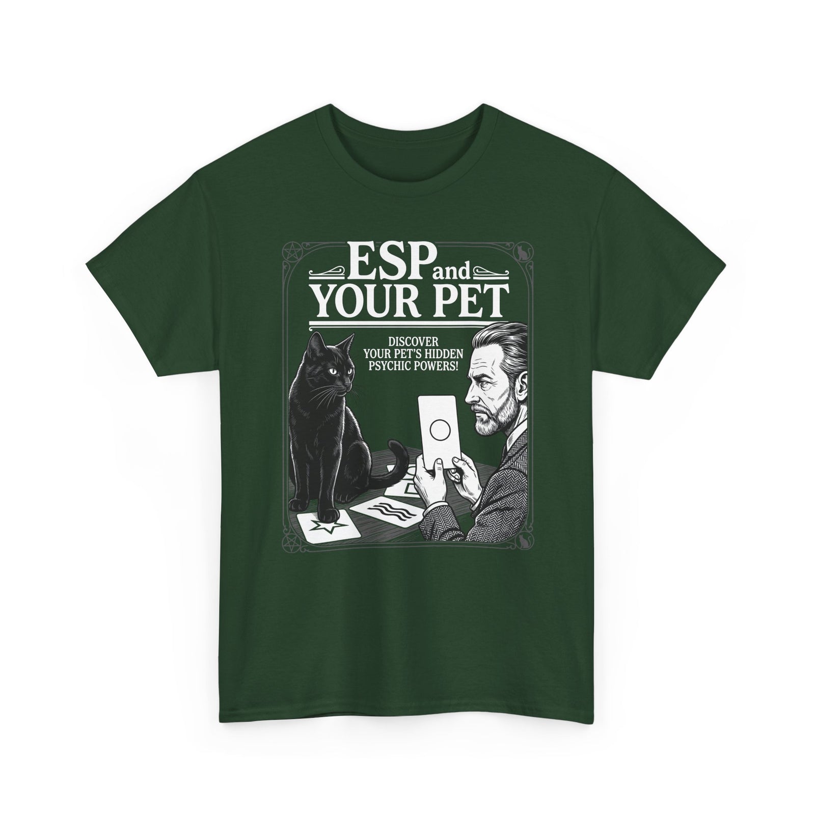 ESP & Your Pet Cat T-Shirt — Psychic Cat Lover Tee