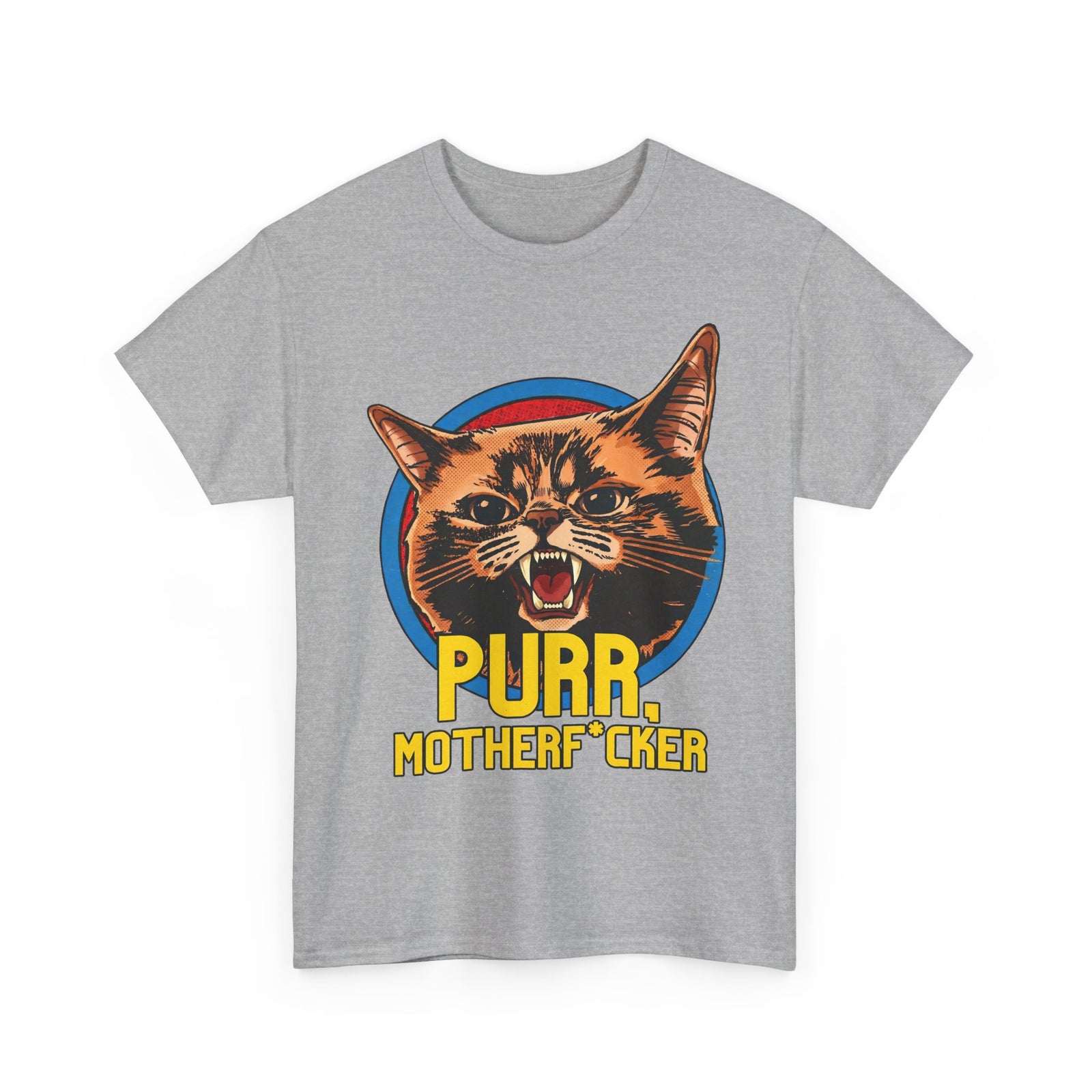 Purr Motherfvcker T-Shirt — Funny Angry Cat Graphic Tee