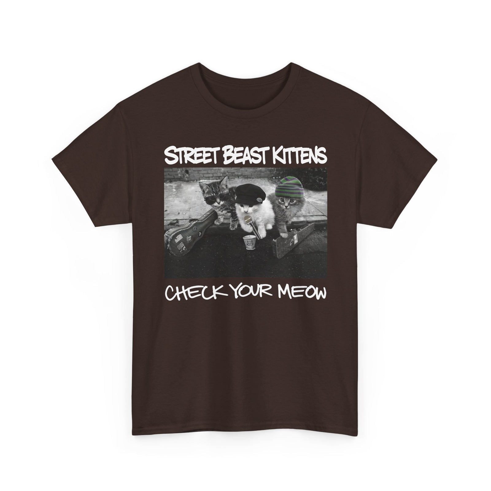 Street Beast Kittens "Check Your Meow" T-Shirt