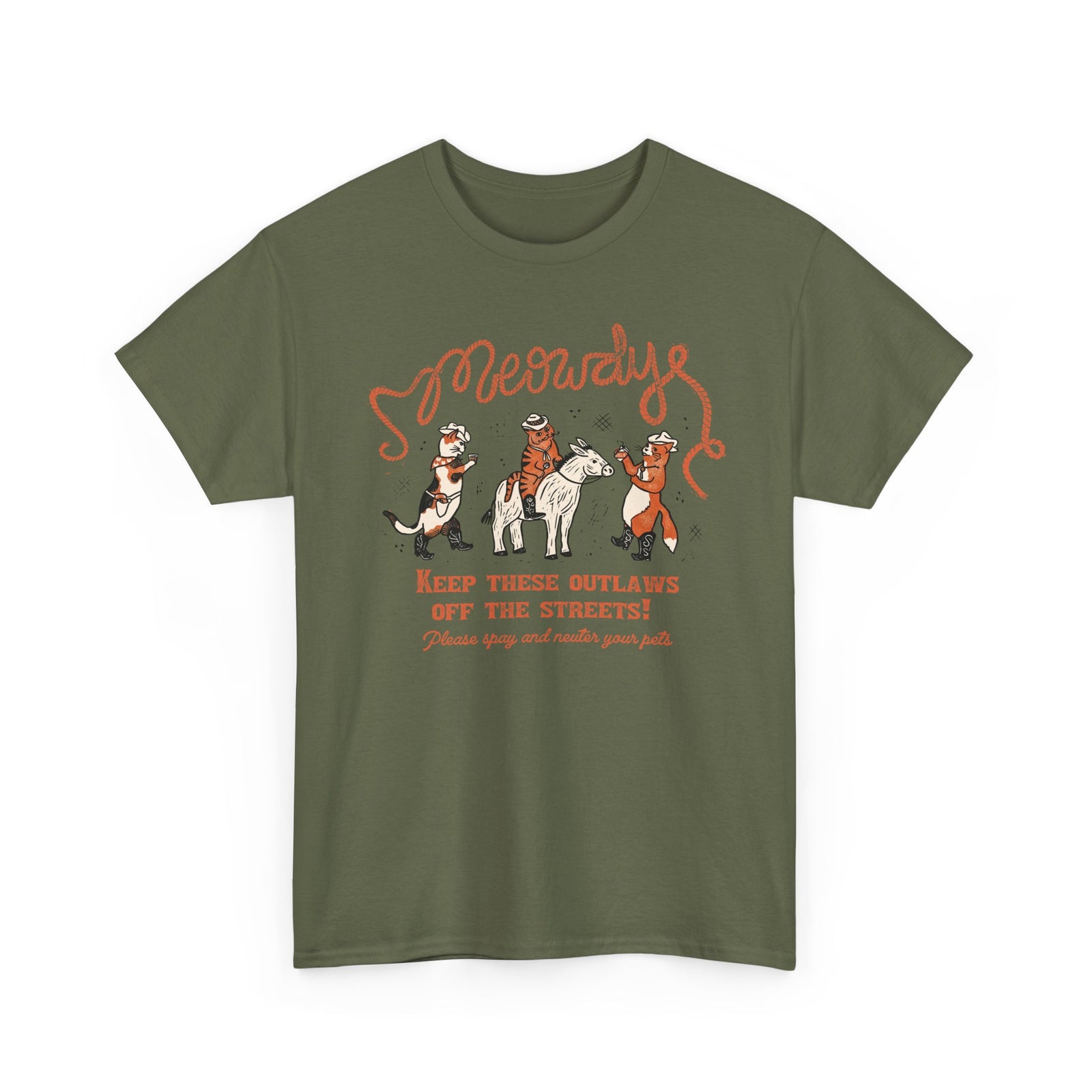 Meowdy Cat T-Shirt — Funny Cowgirl Cat Tee
