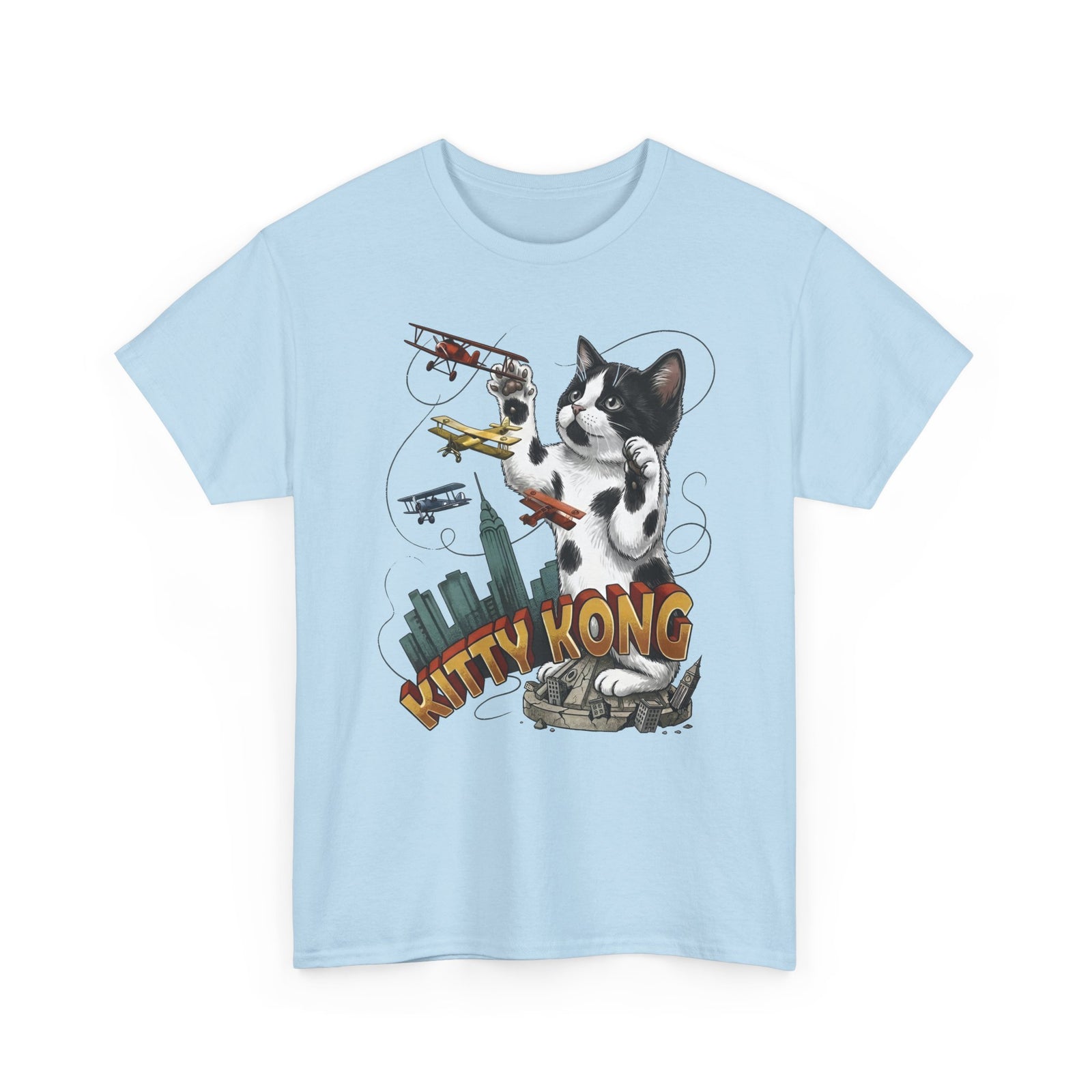 Kittie Kong Parody Cat T-Shirt — Funny Vintage-Style Cat Tee