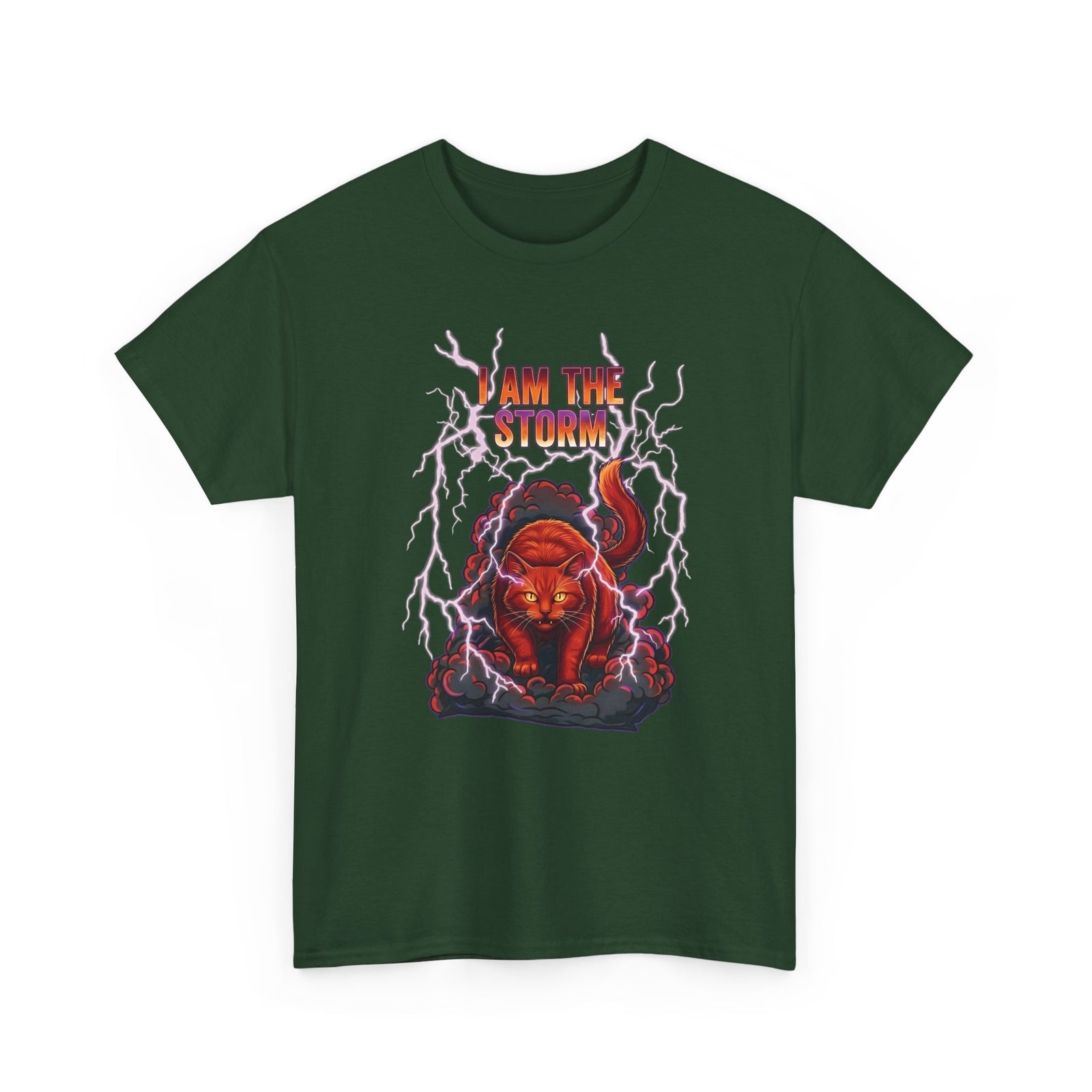 I Am The Storm Cat T-Shirt — Bold Cat Graphic Tee