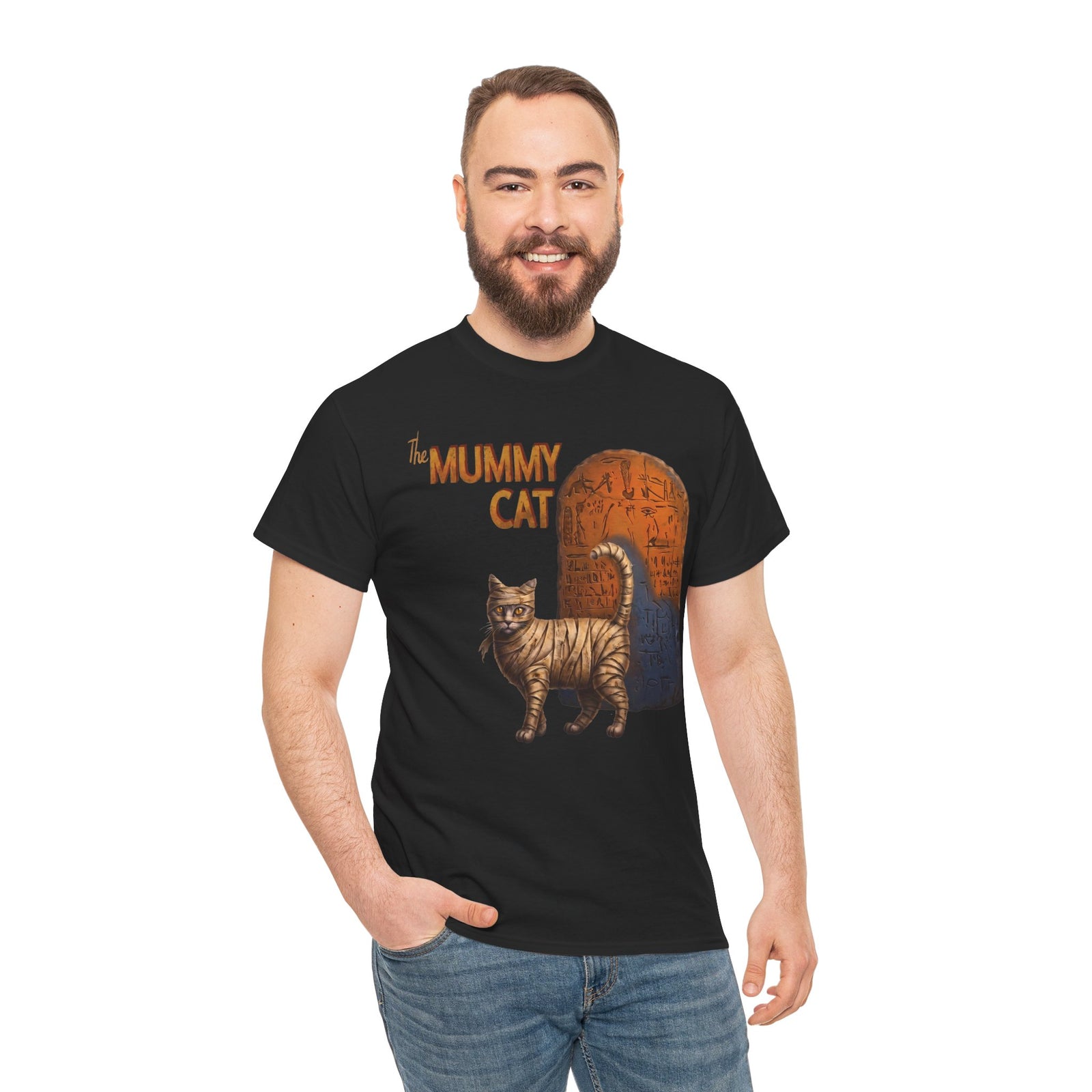 The Mummy Cat Movie Parody T-Shirt — Ancient Egyptian Mummy Feline Tee