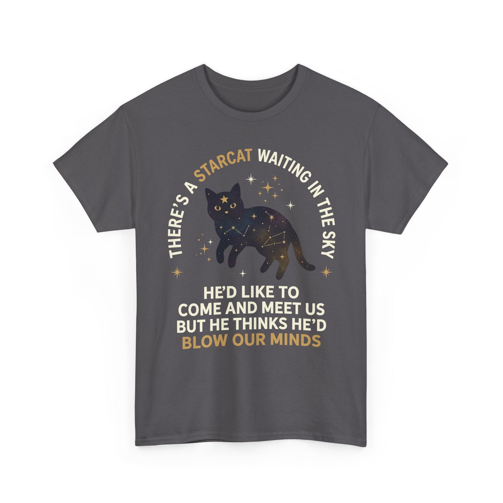 Starcat Tee — "There's a Starcat Waiting in the Sky" Galaxy T-Shirt