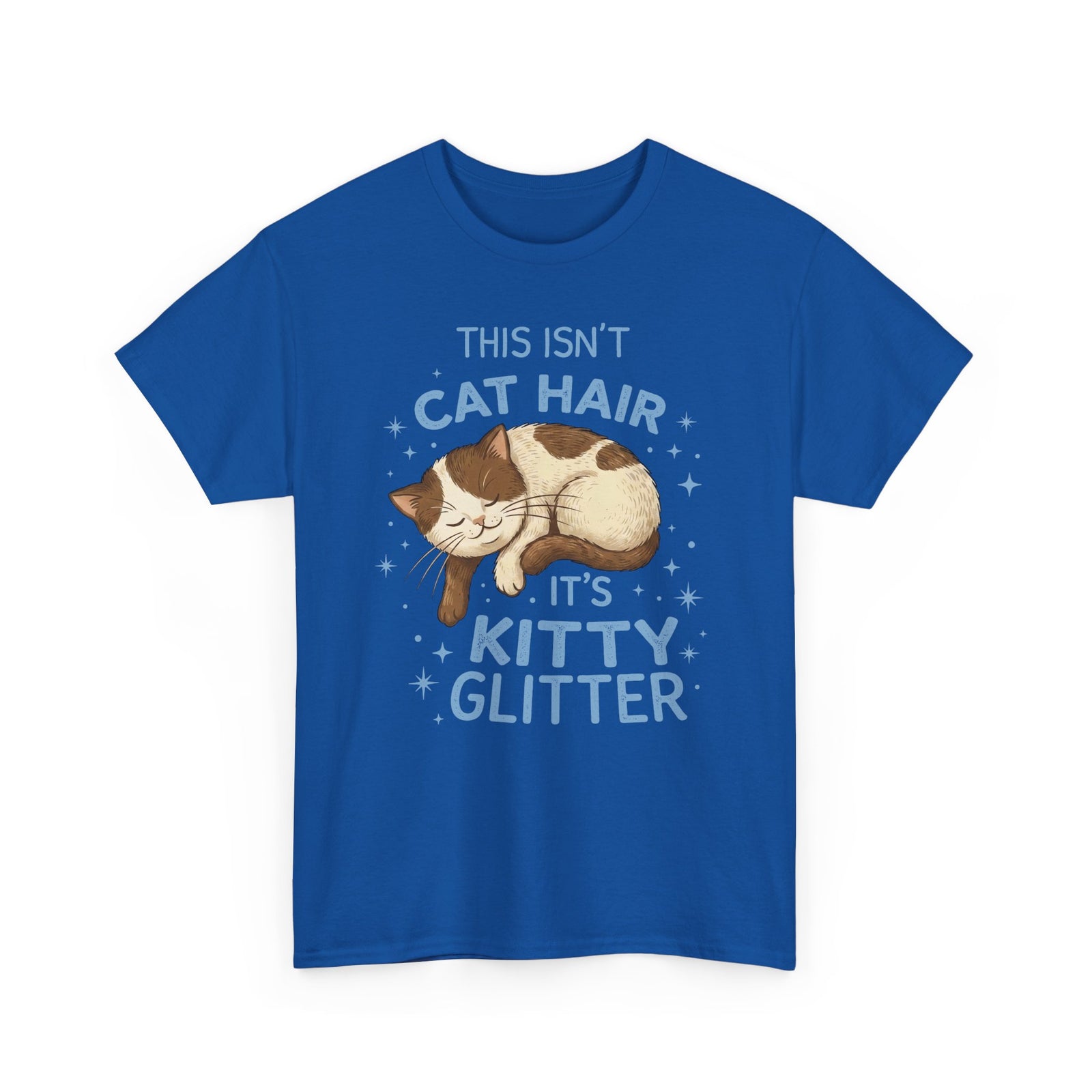 Kitty Glitter T-Shirt — "This Isn't Cat Hair" Cat Lover Tee