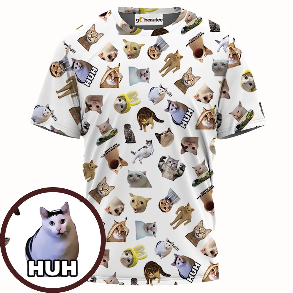 Cat memes Full Print Unisex T-Shirt - - 1
