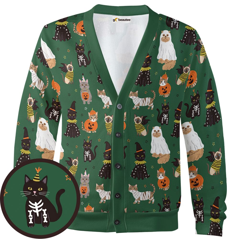 Spooky Cute Halloween Cats & Ghosts - - 1