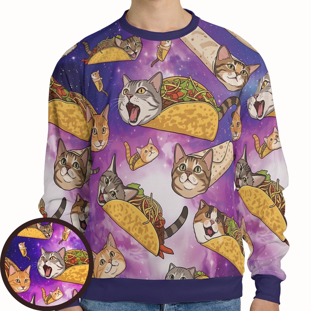 Cattaco Full Print Sweatshirt - - 1