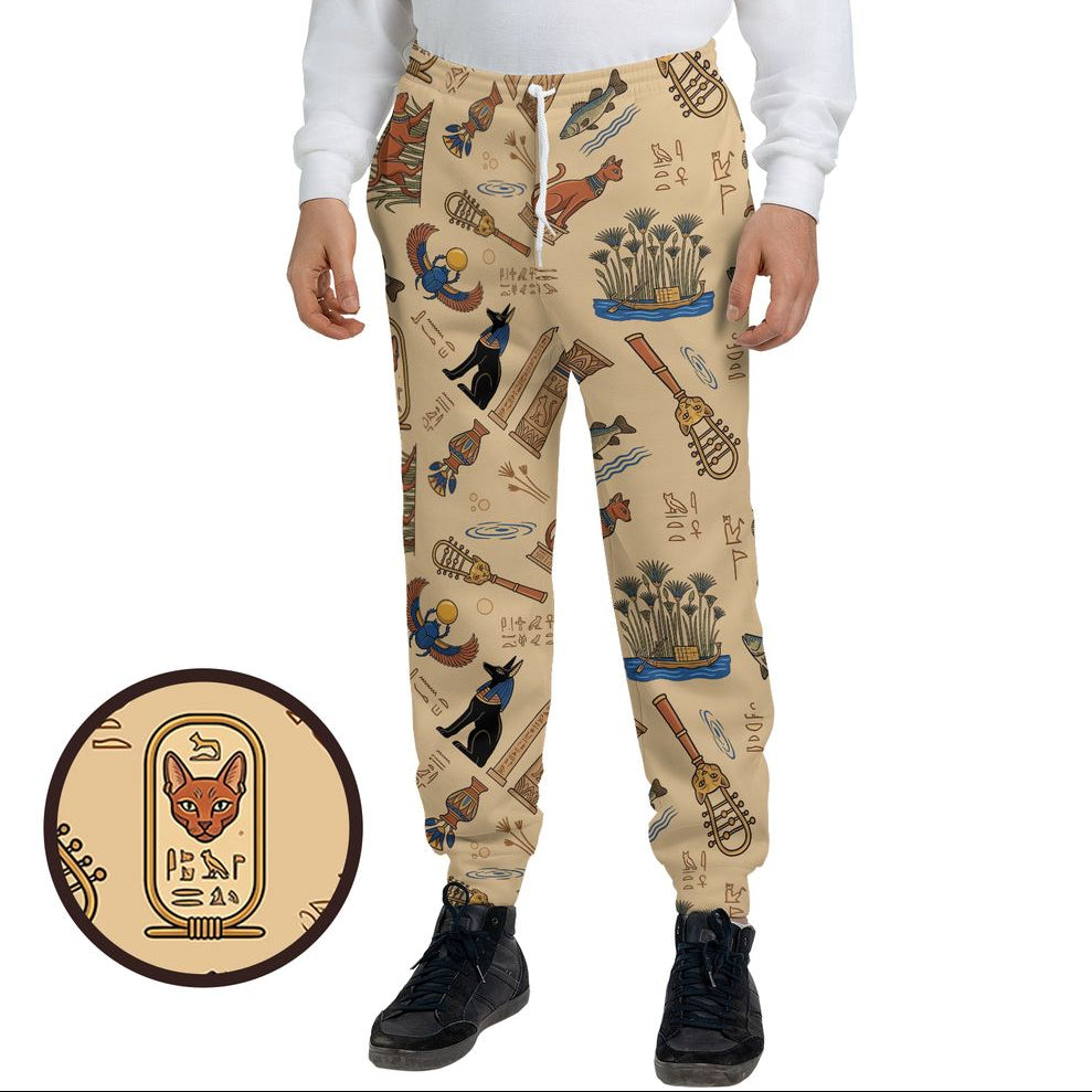 Ancient Egypt cat Sweatpants - - 1