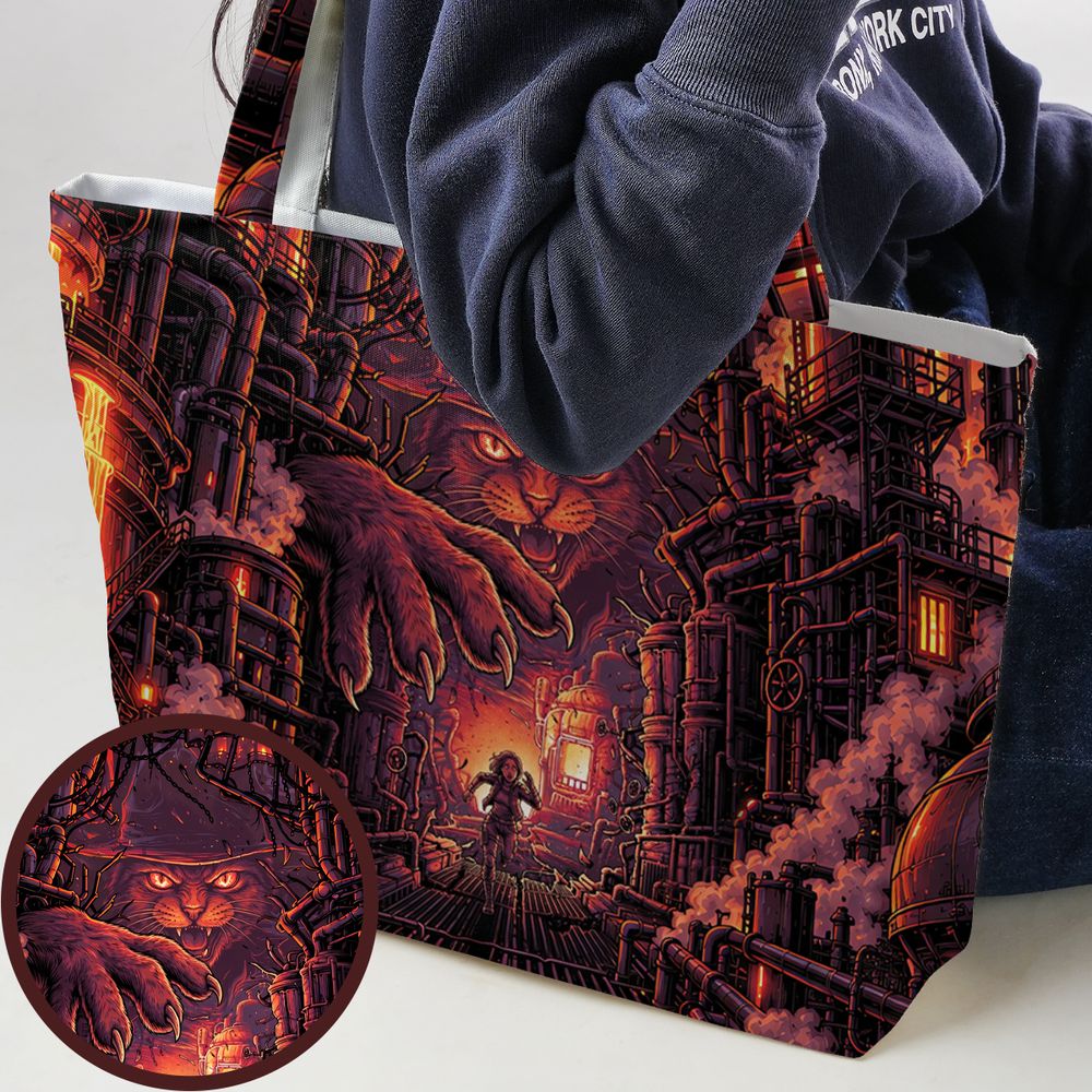 Claws of the Abyss Large Tote Bag - - 1