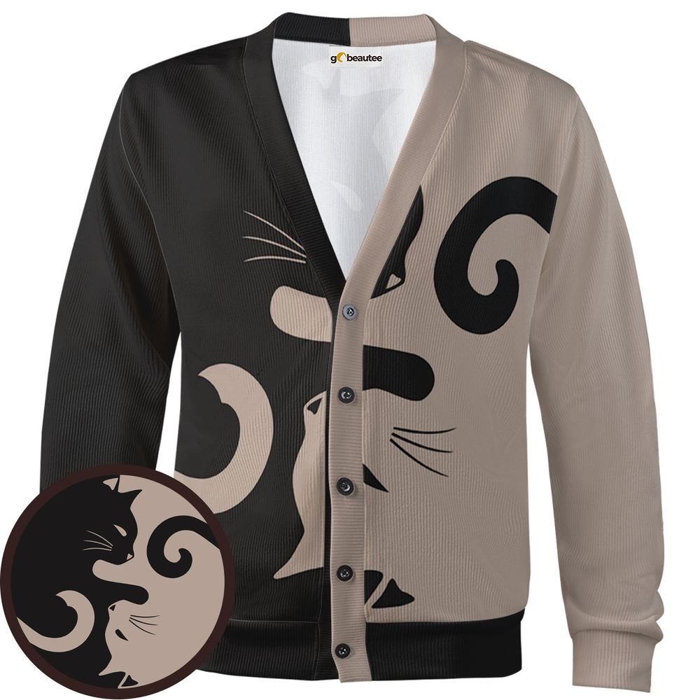 Lavender Spooky Halloween Cat Magic Cardigan - - 1