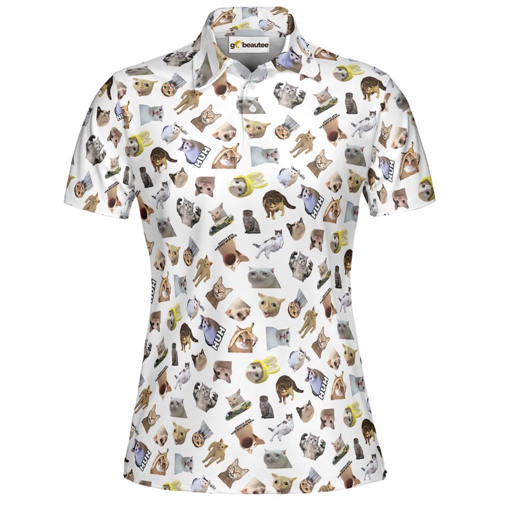 Cat memes Full Print Polo Shirt - Women - 2