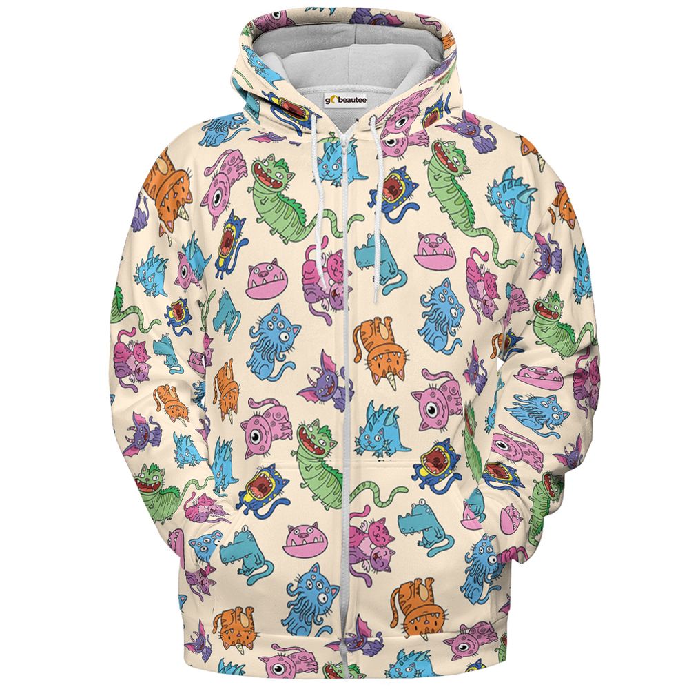 Creepy Purr-pals - Zip Hoodie - 2