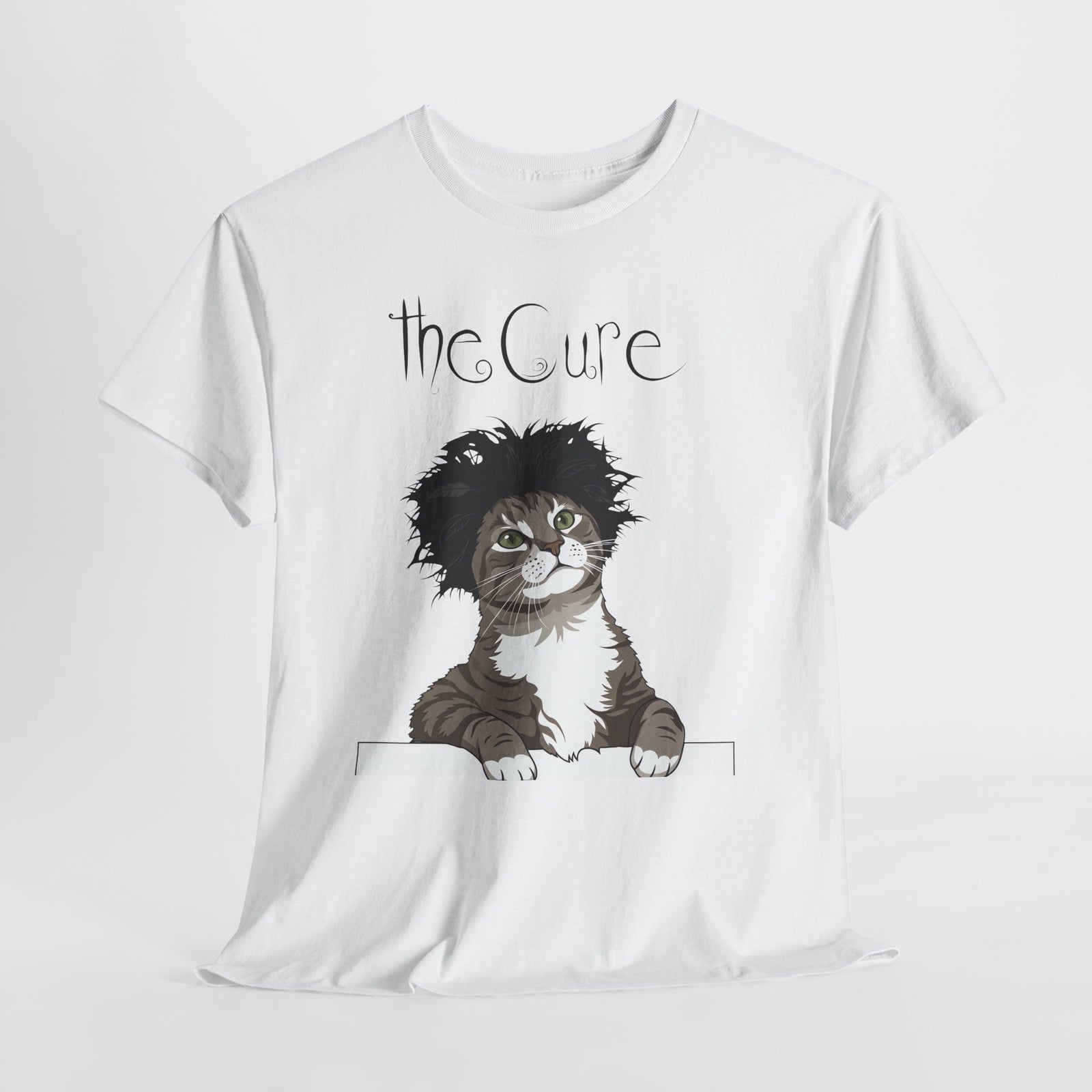 The Cure Kitten Band Tee Cute Cat