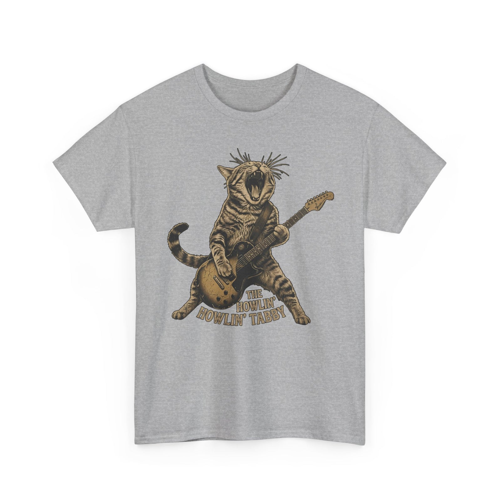 Howlin' Howlin' Tabby T-Shirt — Retro Cat Graphic Tee