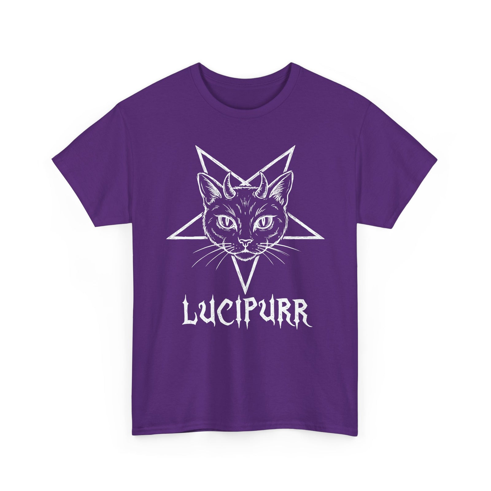 Lucipurr Lucifer Cat T-Shirt — Gothic Cat Tee