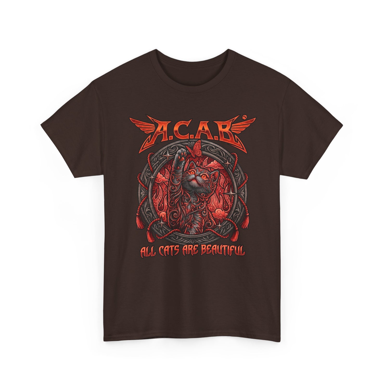 ACAB All Cats Are Beautiful T-Shirt — Heavy Metal Punk Feline Graphic Tee