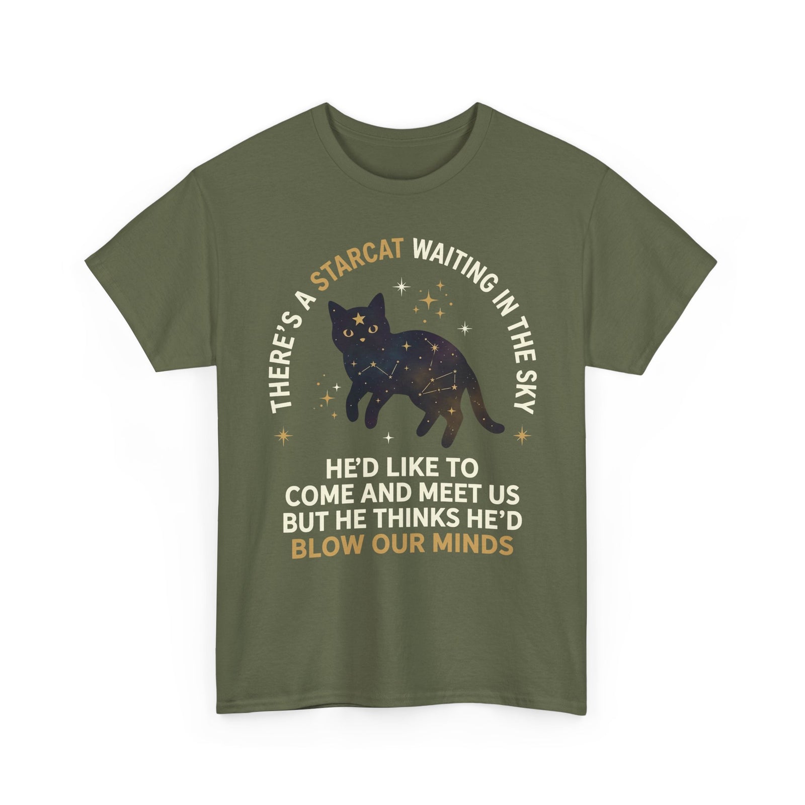 Starcat Tee — "There's a Starcat Waiting in the Sky" Galaxy T-Shirt