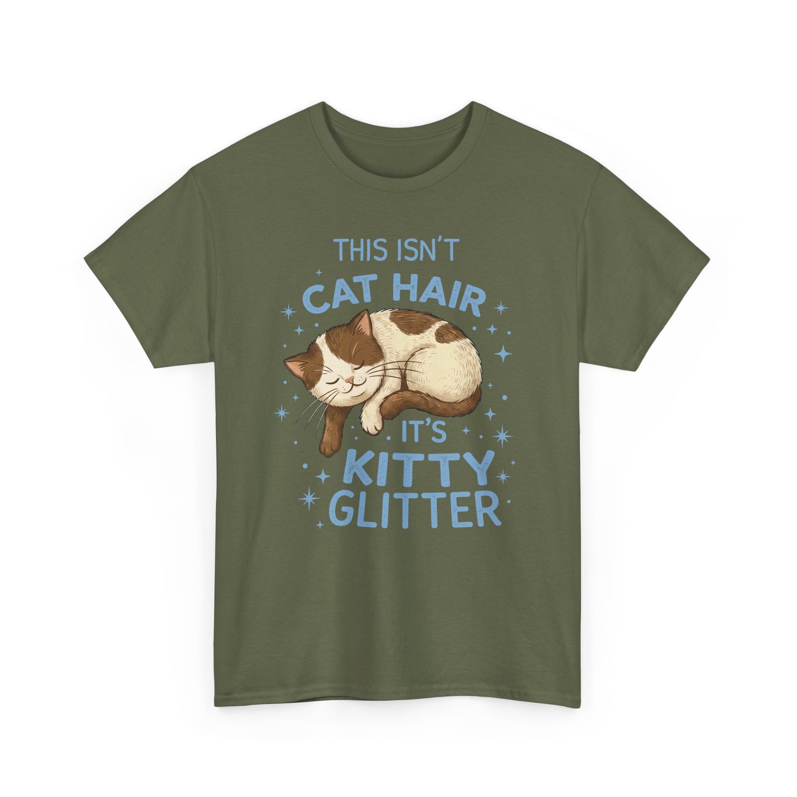 Kitty Glitter T-Shirt — "This Isn't Cat Hair" Cat Lover Tee