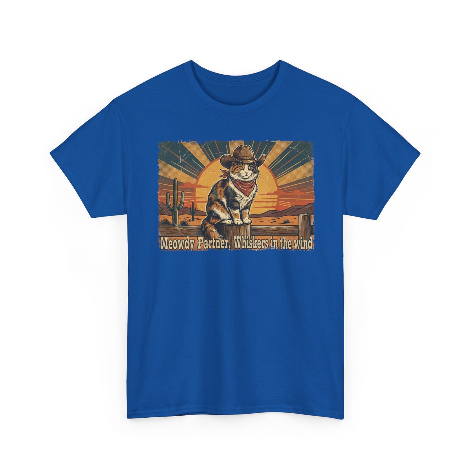 Meowdy Partner T-Shirt — Cute Cat Cowboy Graphic Tee