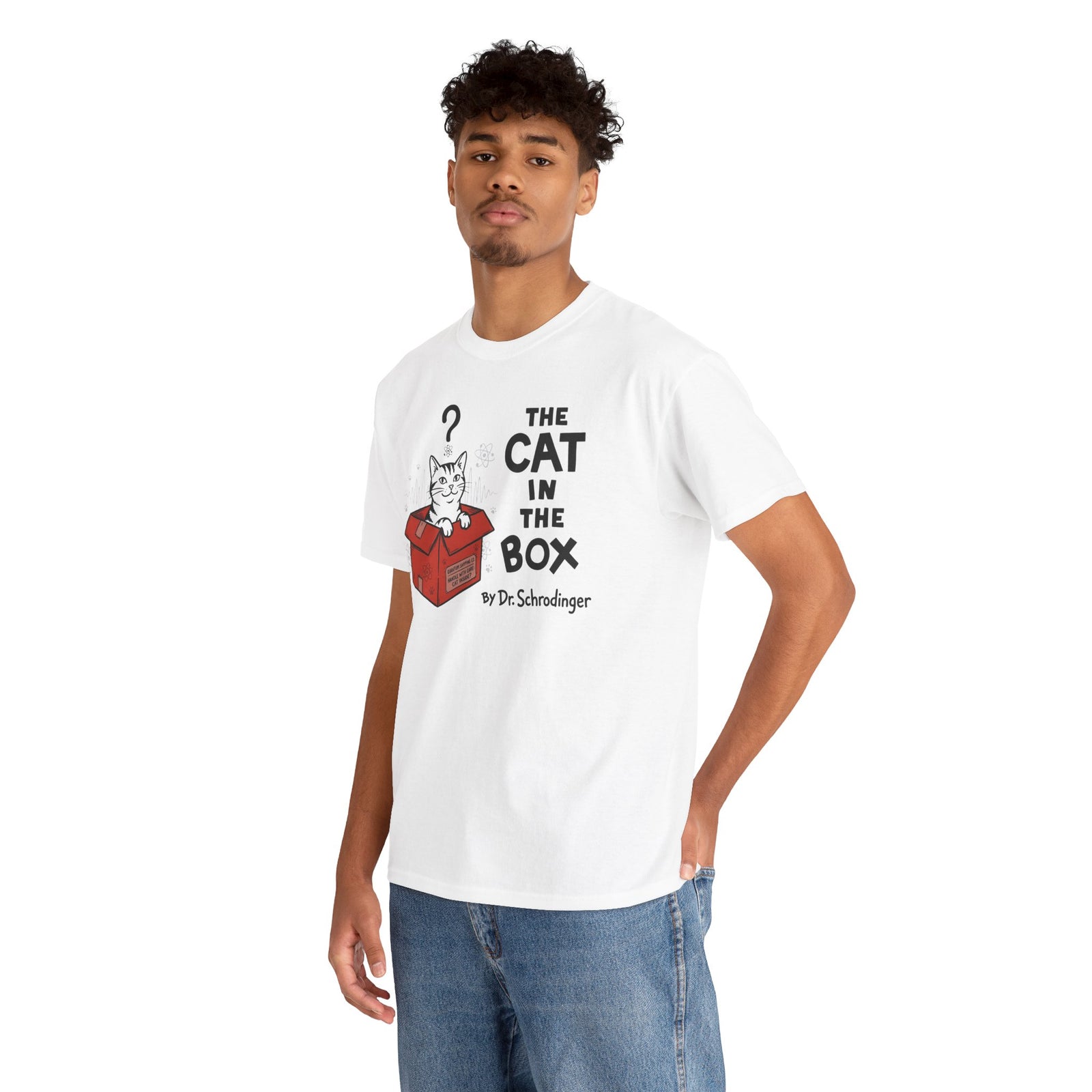 The Cat in the Box T-Shirt — Cute Cat in a Box Graphic Tee