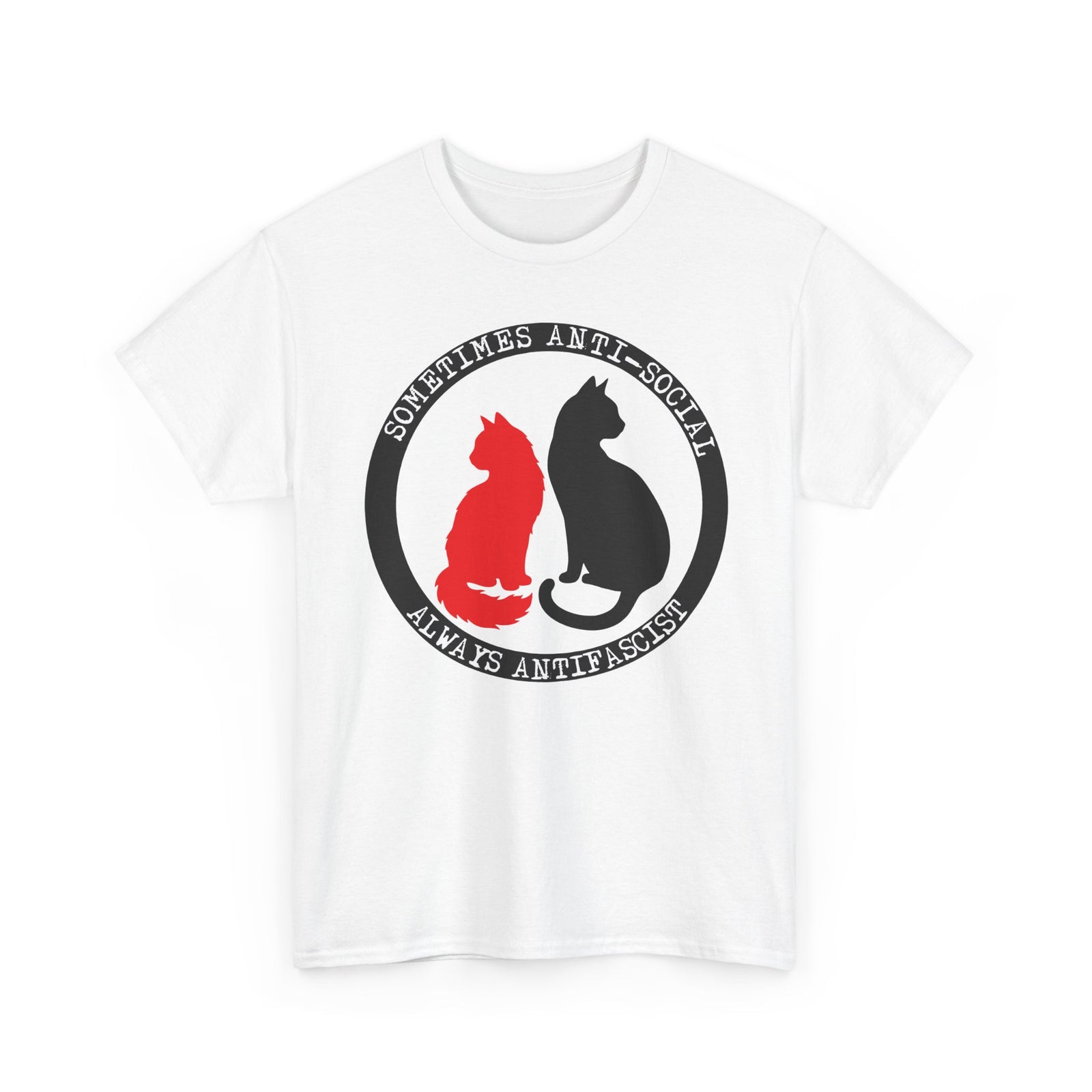 Sometimes Anti-Social, Always Antifascist T-Shirt