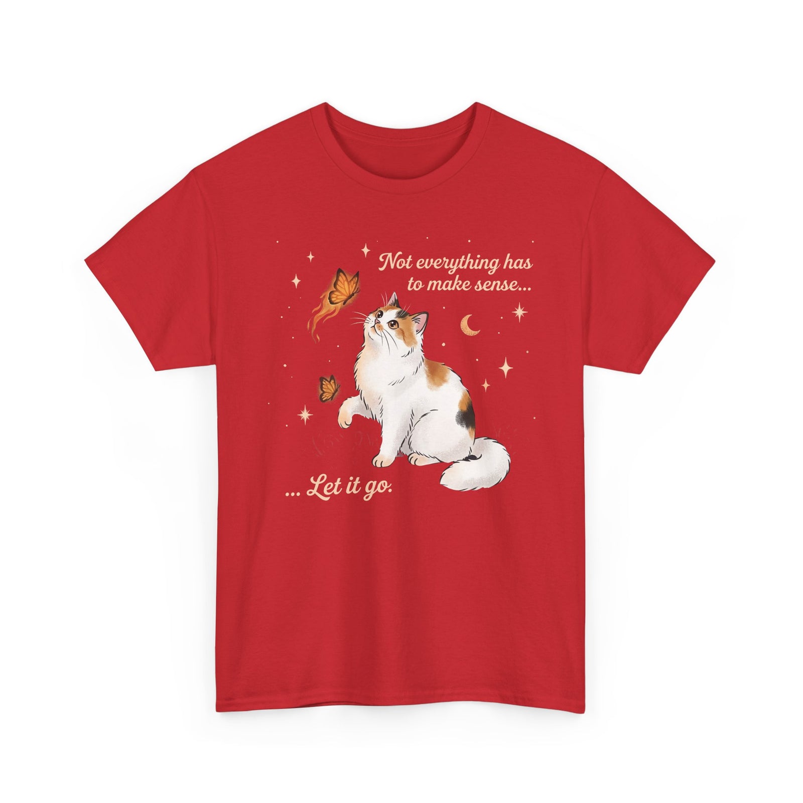 Vintage Whimsical Cat T-Shirt — Spiritual Quote Graphic Tee