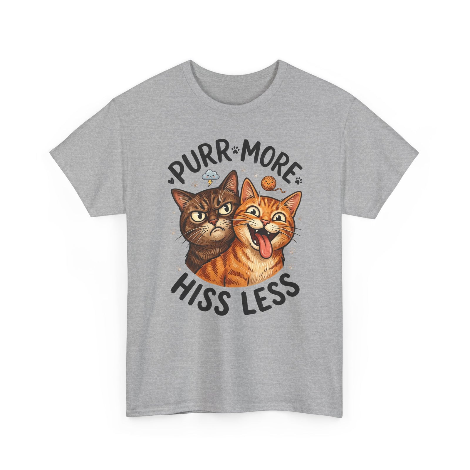 Purr More Hiss Less Cat T-Shirt