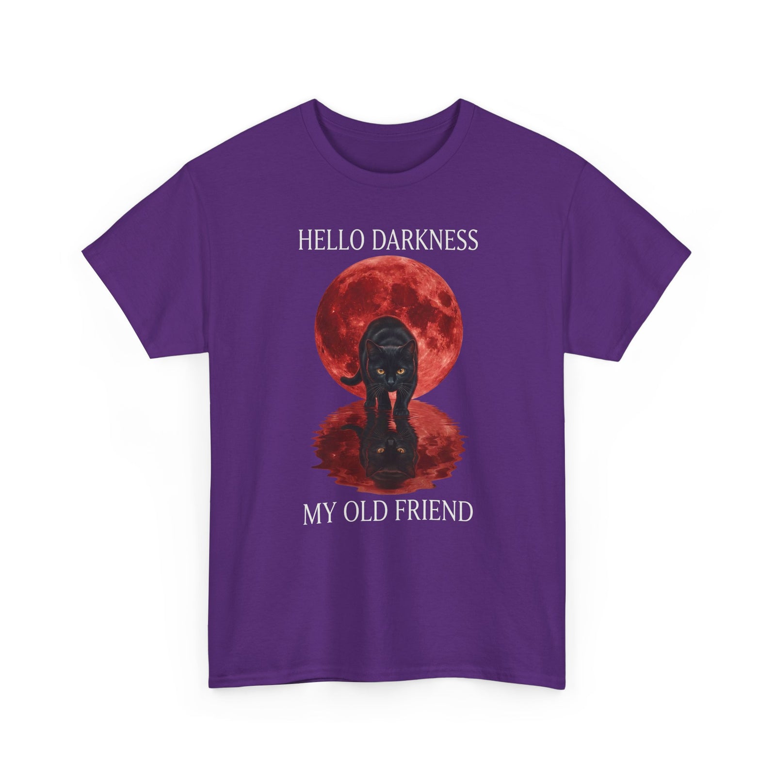 Hello Darkness My Old Friend Black Cat T-Shirt