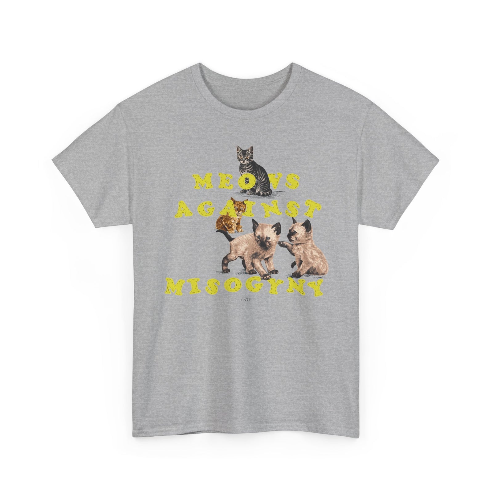 Meows Against Misogyny T-Shirt — Feminist Cat Graphic Tee