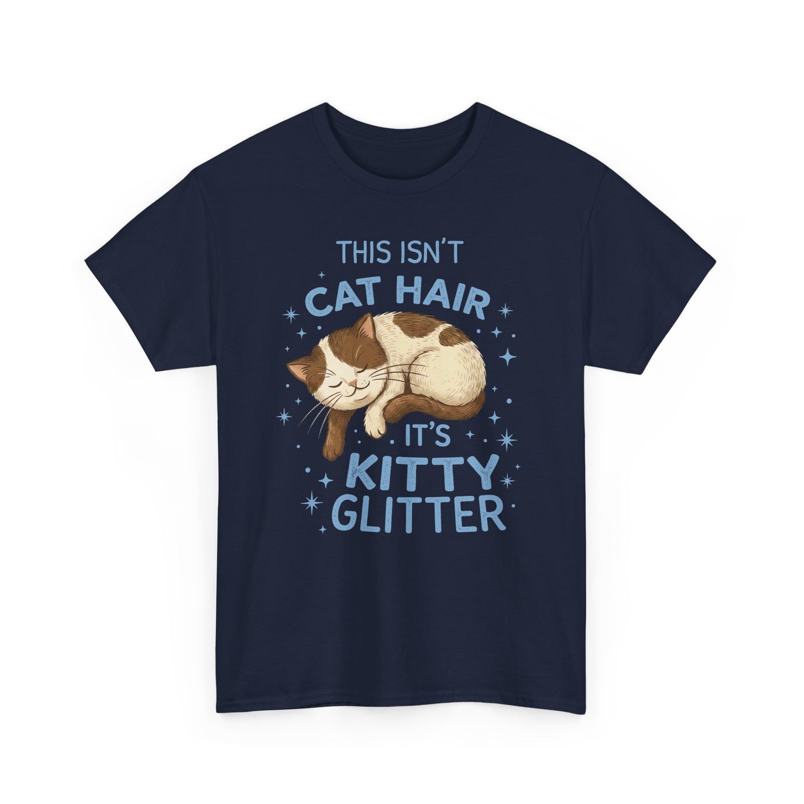 Kitty Glitter T-Shirt — "This Isn't Cat Hair" Cat Lover Tee
