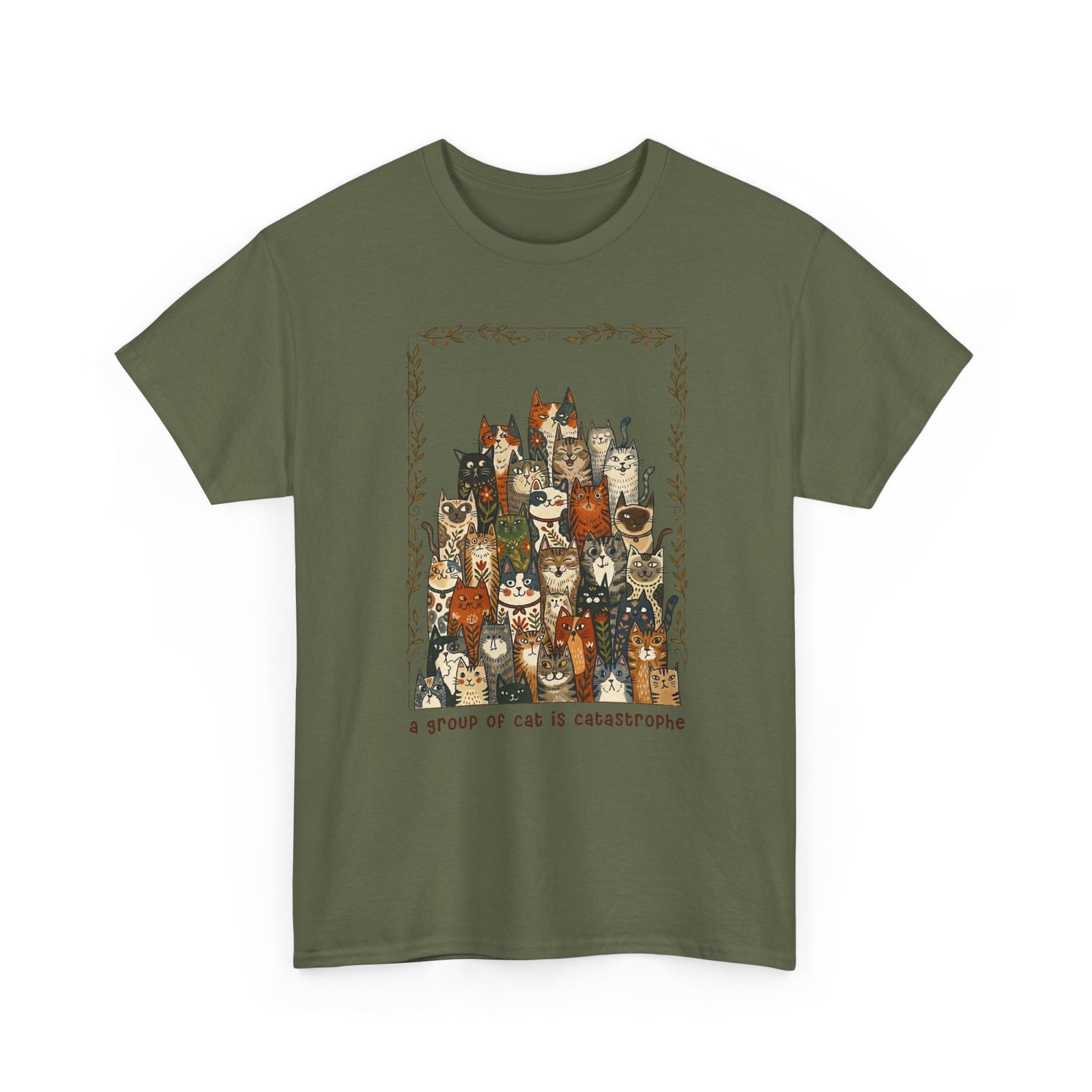 'A Group of Cats Is Catastrophe' T-Shirt — Funny Cat Lover Tee