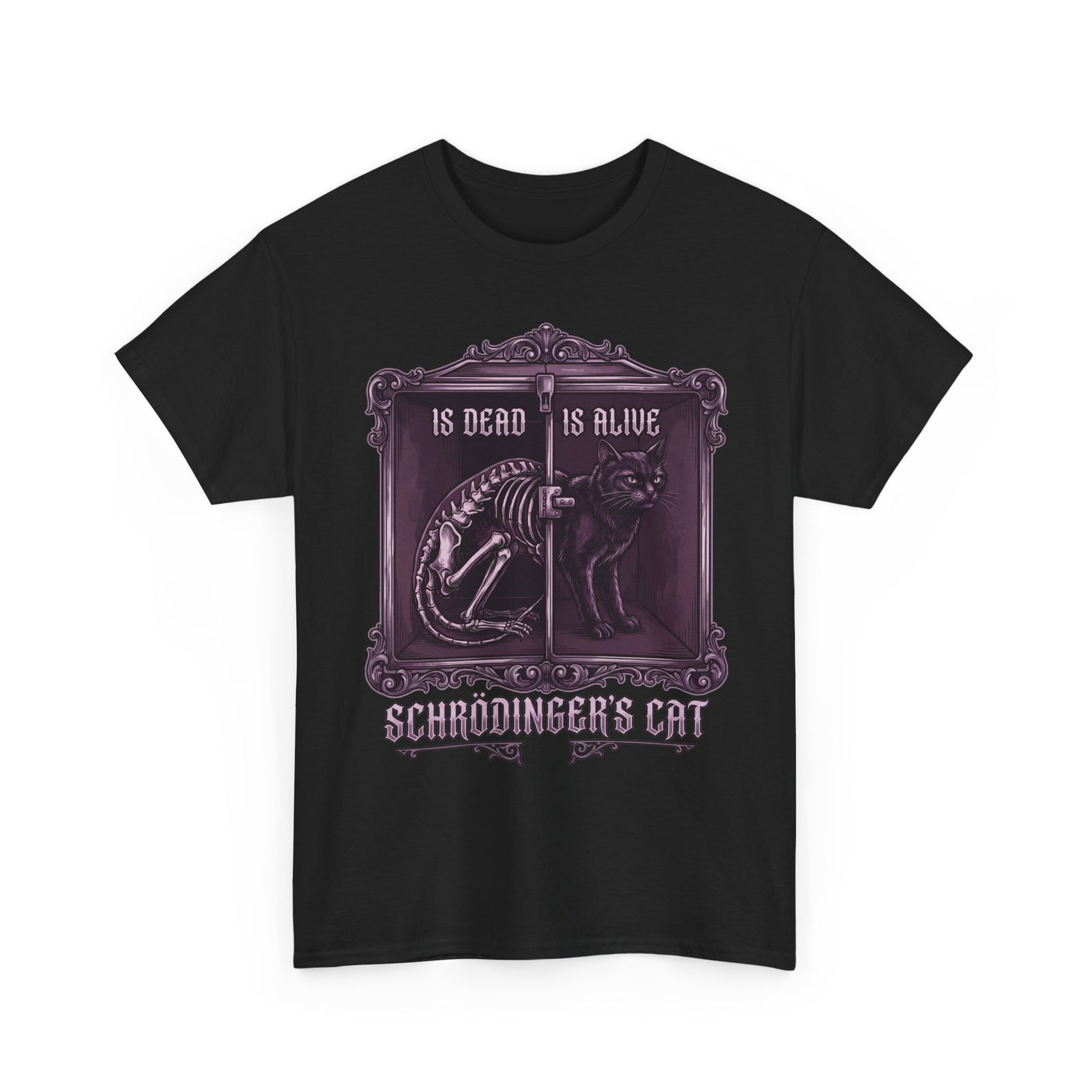 Schrödinger's Cat Is Dead Is Alive T-Shirt — Gothic Science Physics Tee