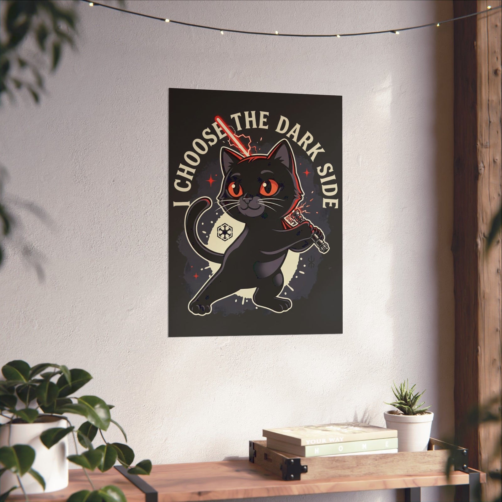 I Choose the Dark Side Black Cat Poster