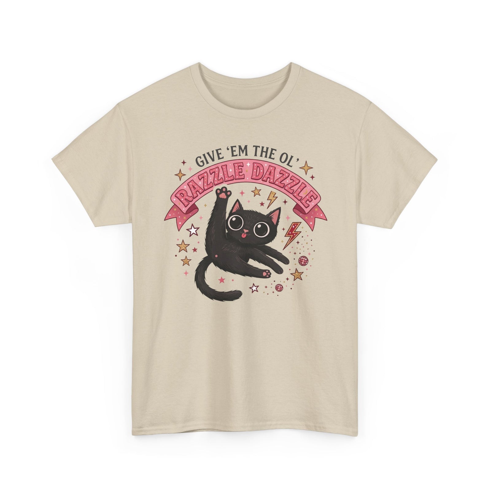 Razzle Dazzle Cat T-Shirt — Give 'em the Ol' Razzle Dazzle