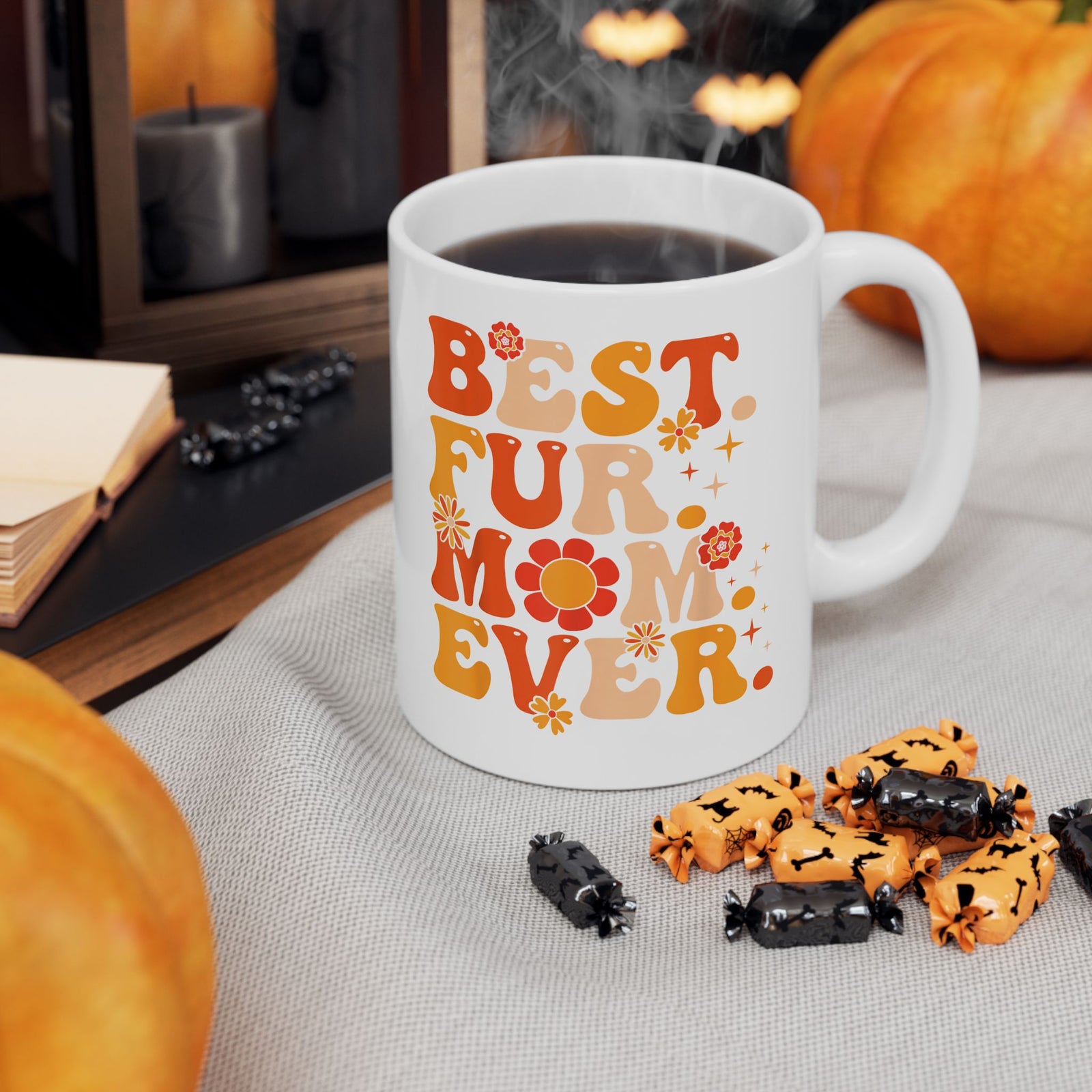 Best Fur Mom Ever Ceramic Mug — Pet Mom Mug for Dog & Cat Lovers