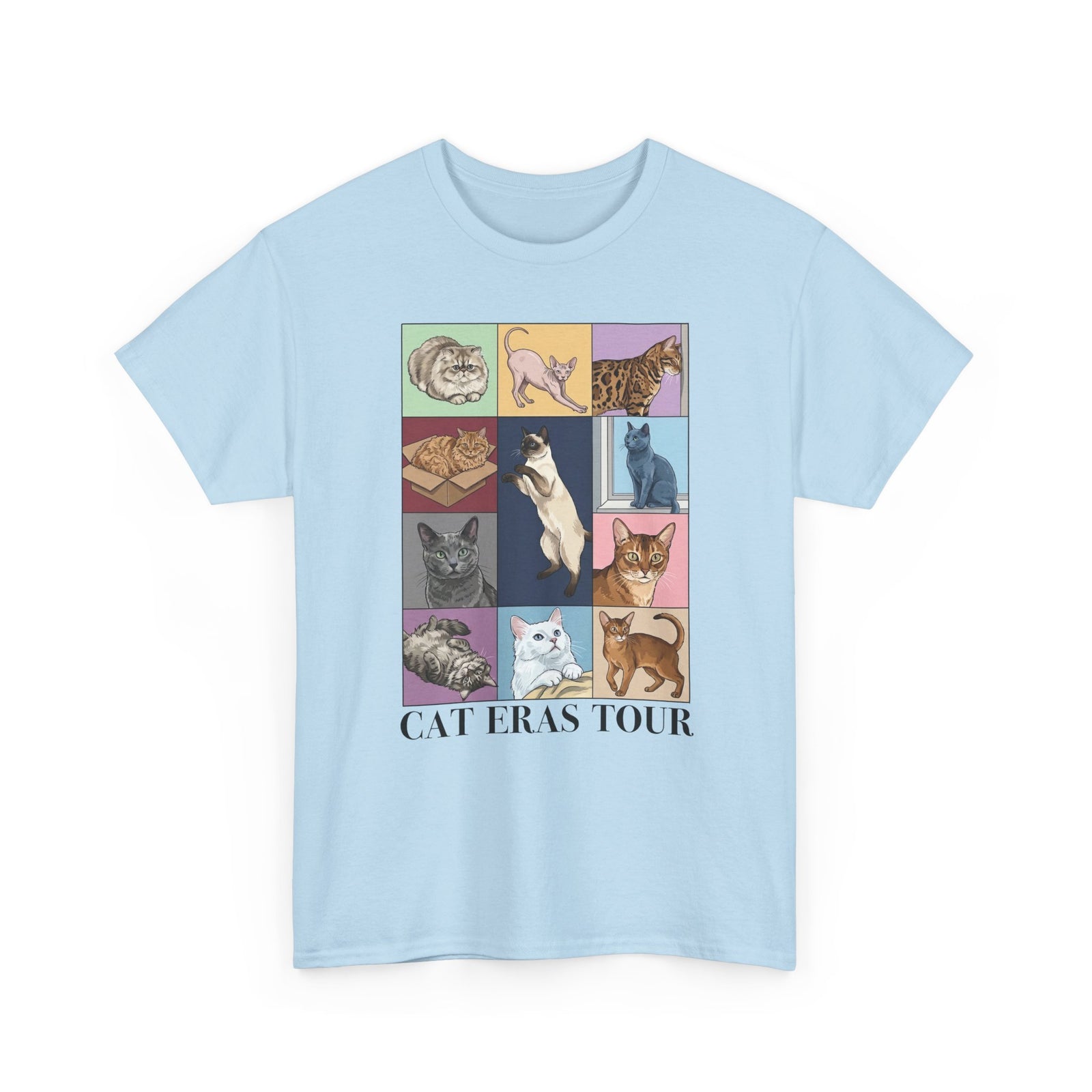 Cat Eras Tour T-Shirt — Retro Band Tee for Cat Lovers